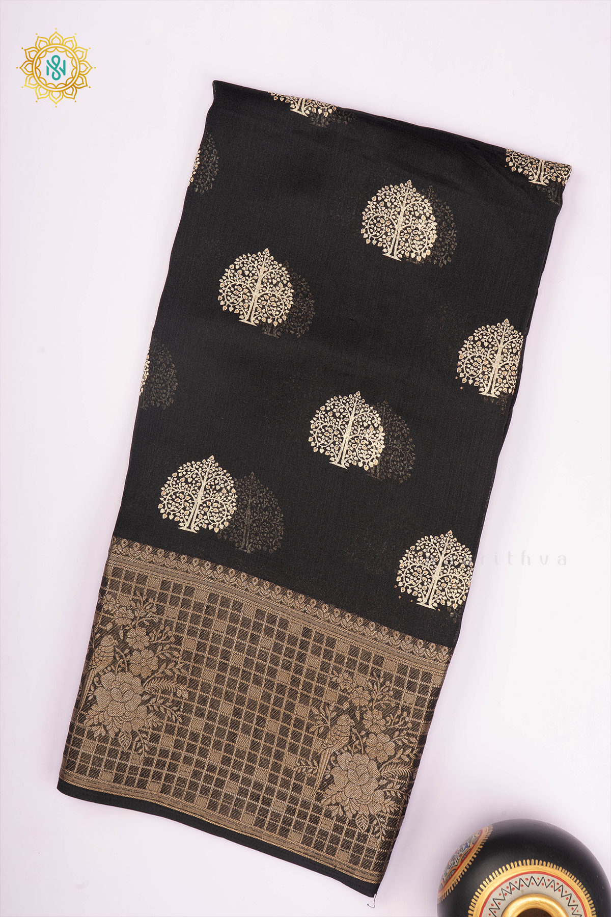 BLACK - SEMI GEORGETTE