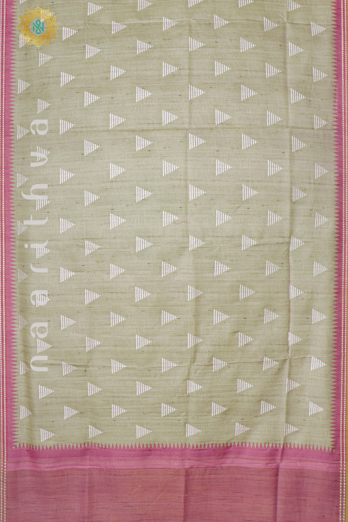 BIEGE WITH PINK - SEMI TUSSAR