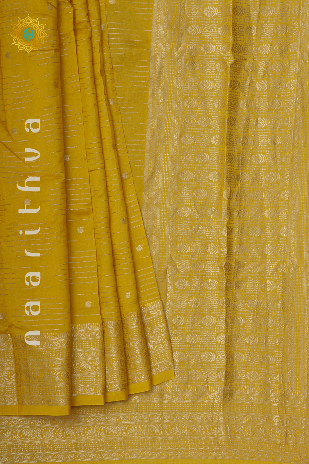 YELLOW WITH PURPLE - DOLA SILK