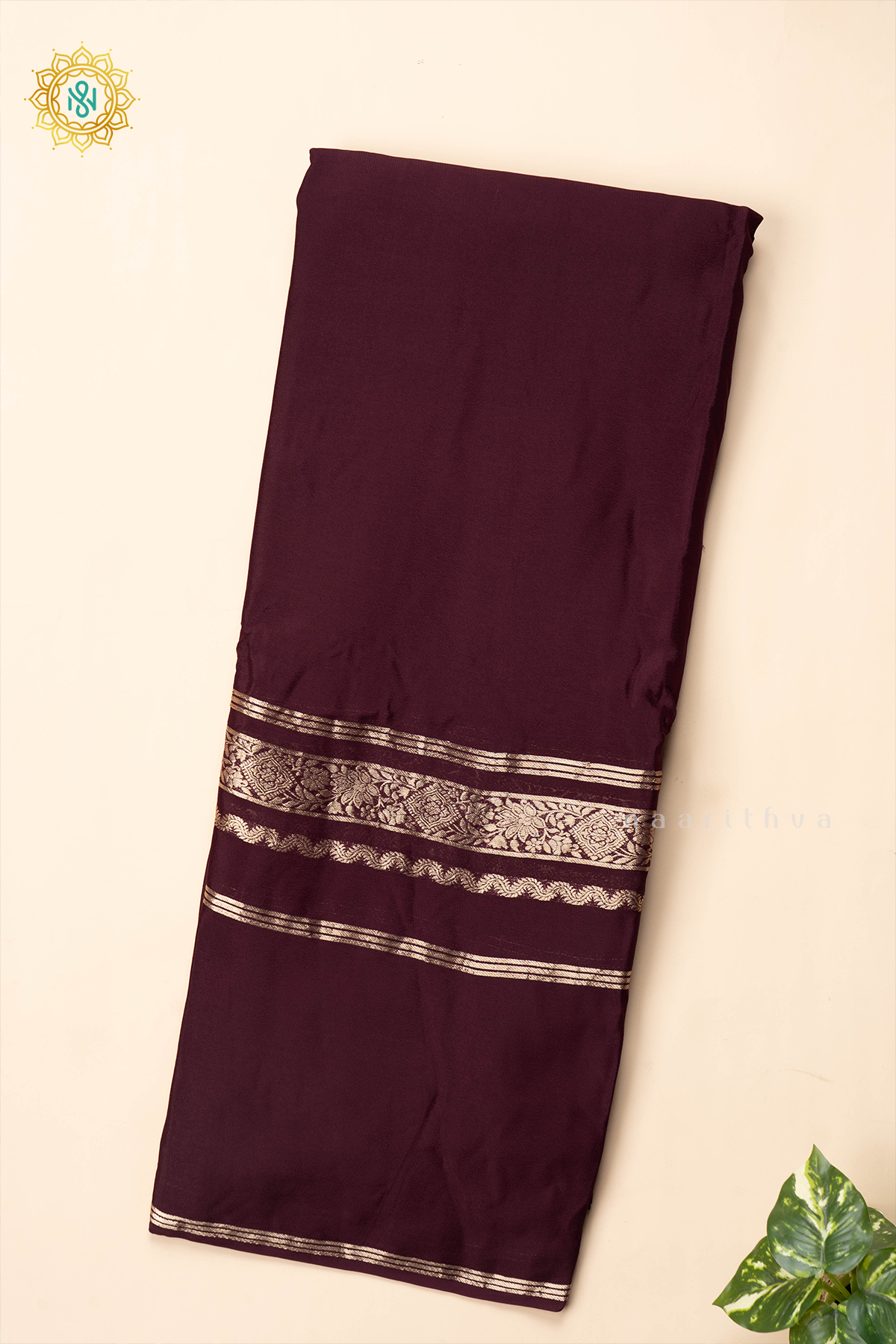 WINE - SEMI MYSORE CREPE SILK