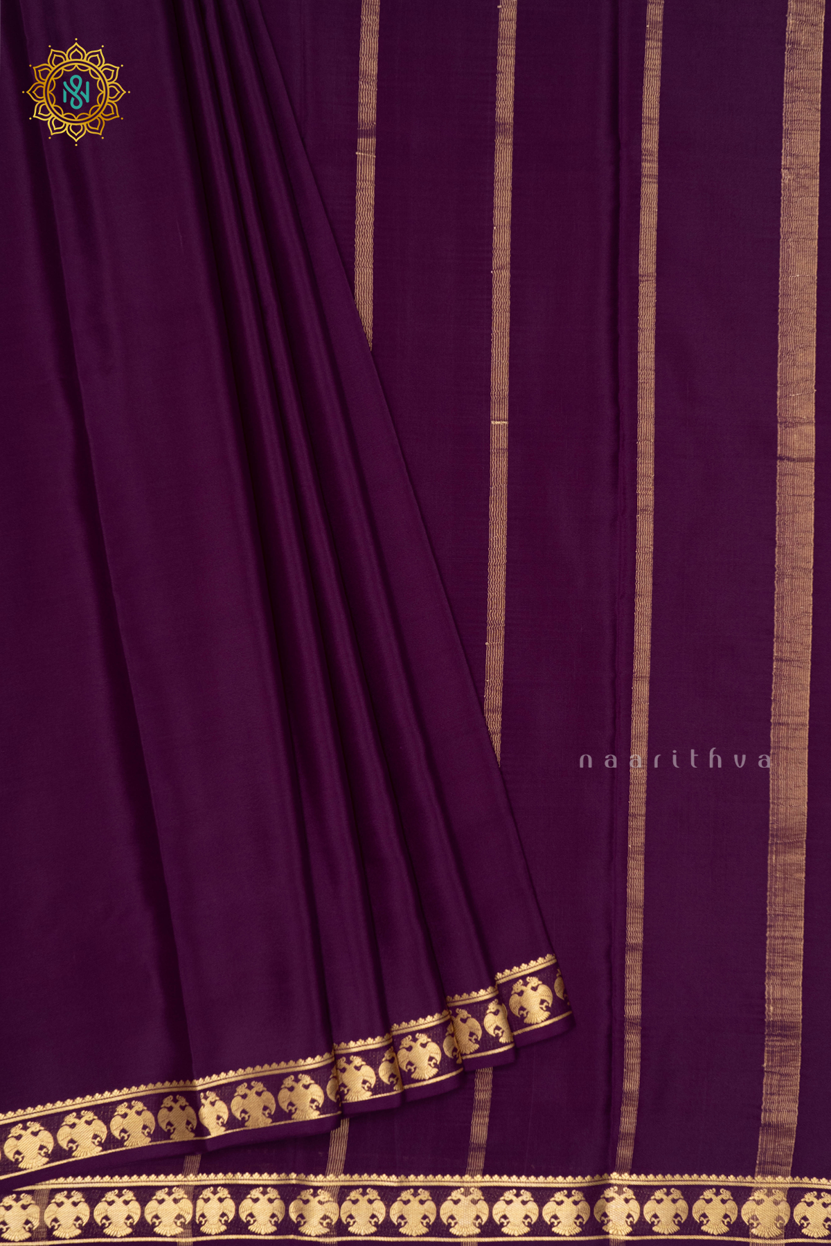 DEEP WINE - PURE MYSORE CREPE SILK