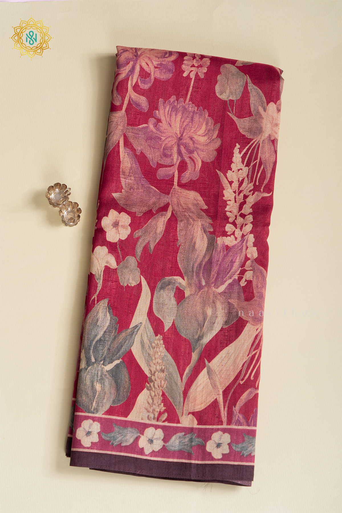 PINKISH RED WITH WINE - SOFT TUSSAR