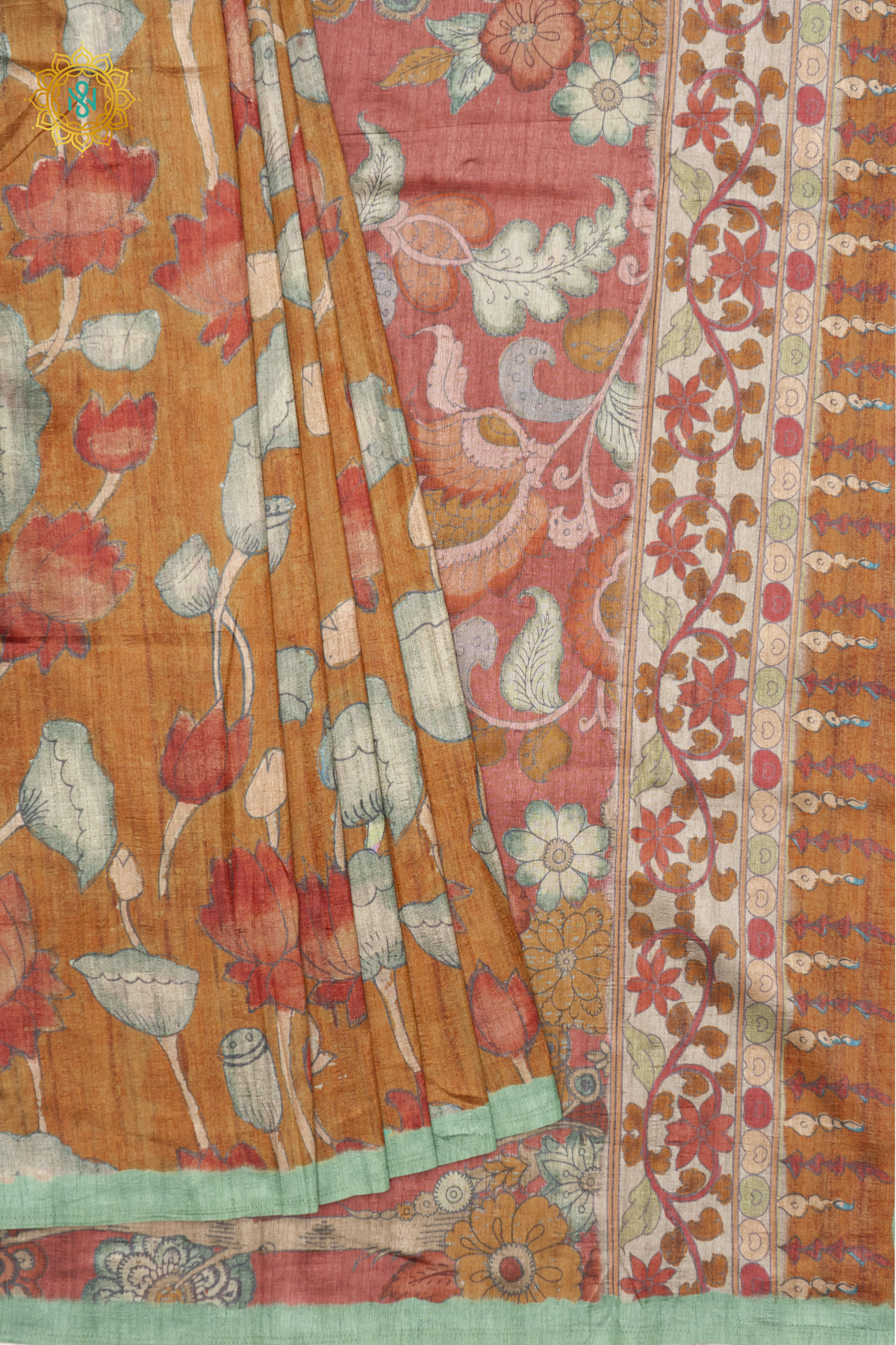 MUSTARD WITH PISTA GREEN - SEMI GICHA TUSSAR