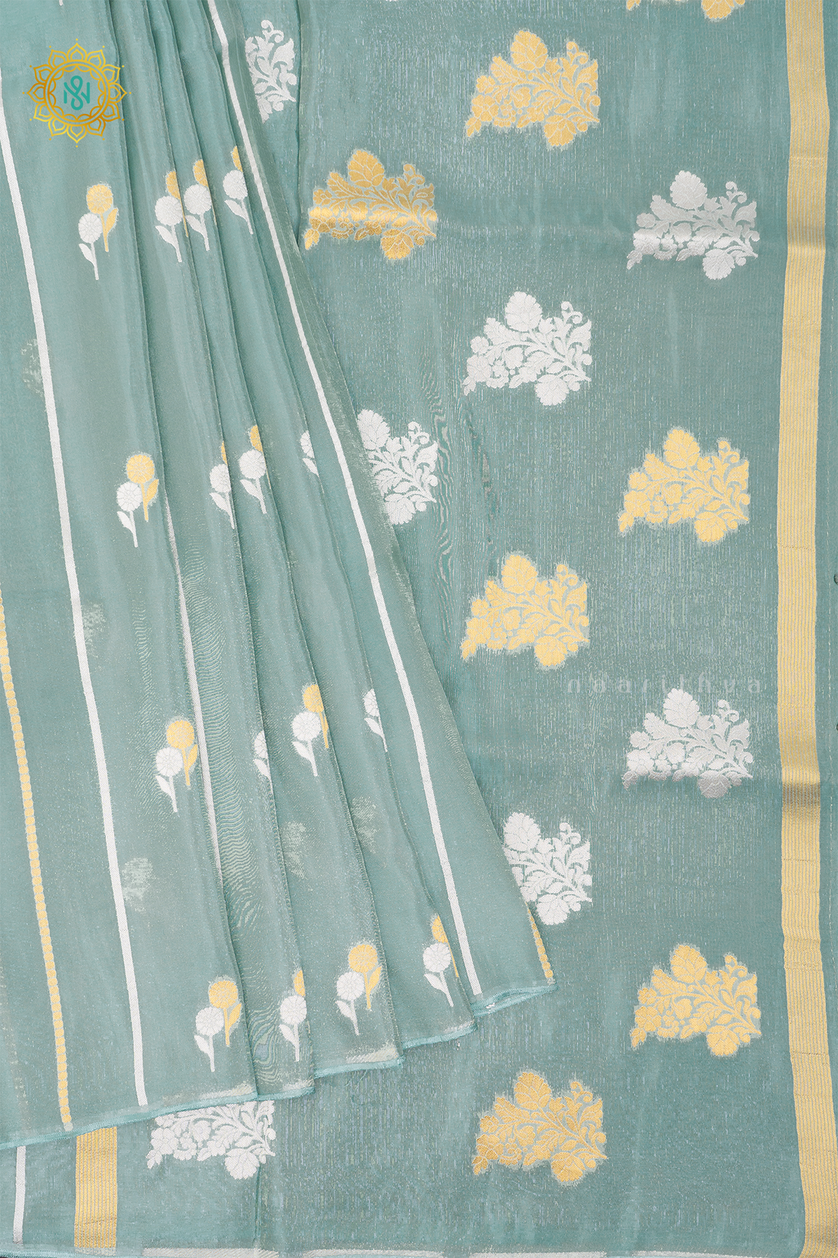 AQUA BLUE - TISSUE ORGANZA