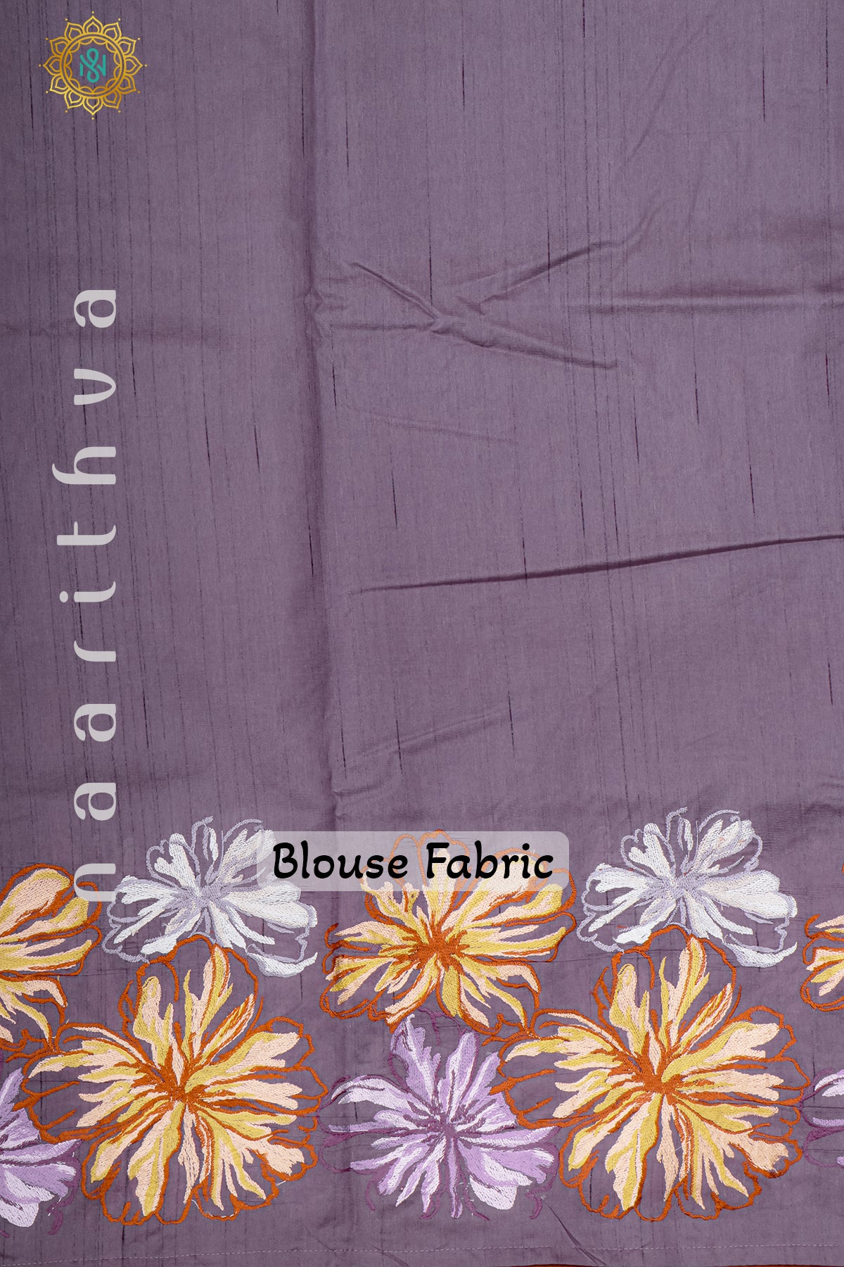 LAVENDER - SEMI TUSSAR SILK WITH EMBROIDERY