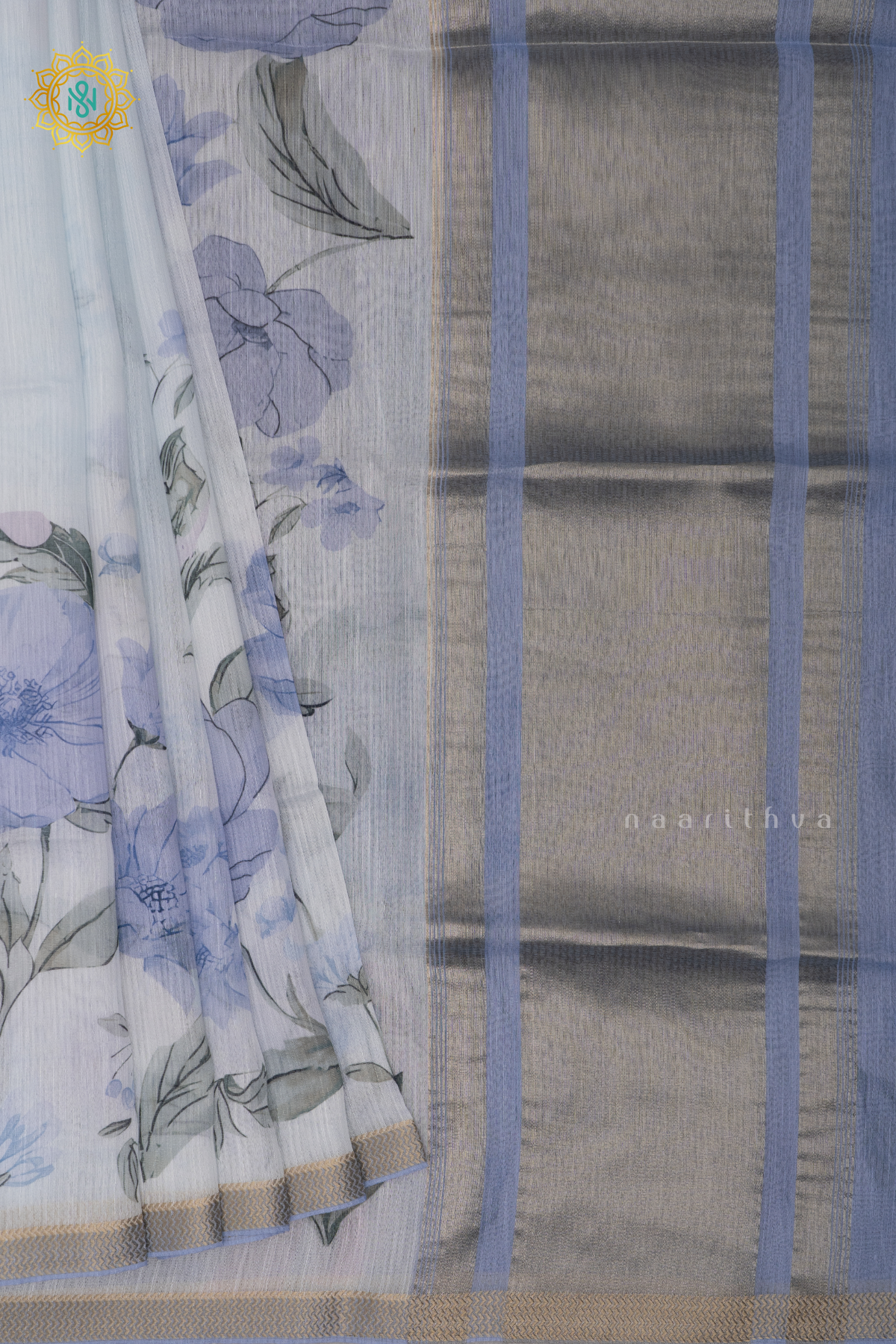 AQUA BLUE - CHANDERI SILK