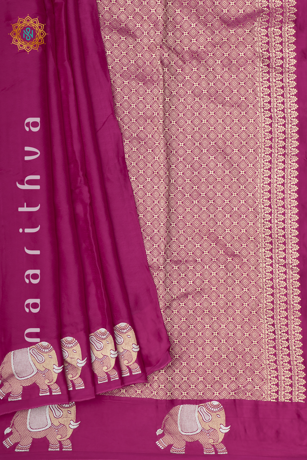 RANI PINK - SATIN BANARAS