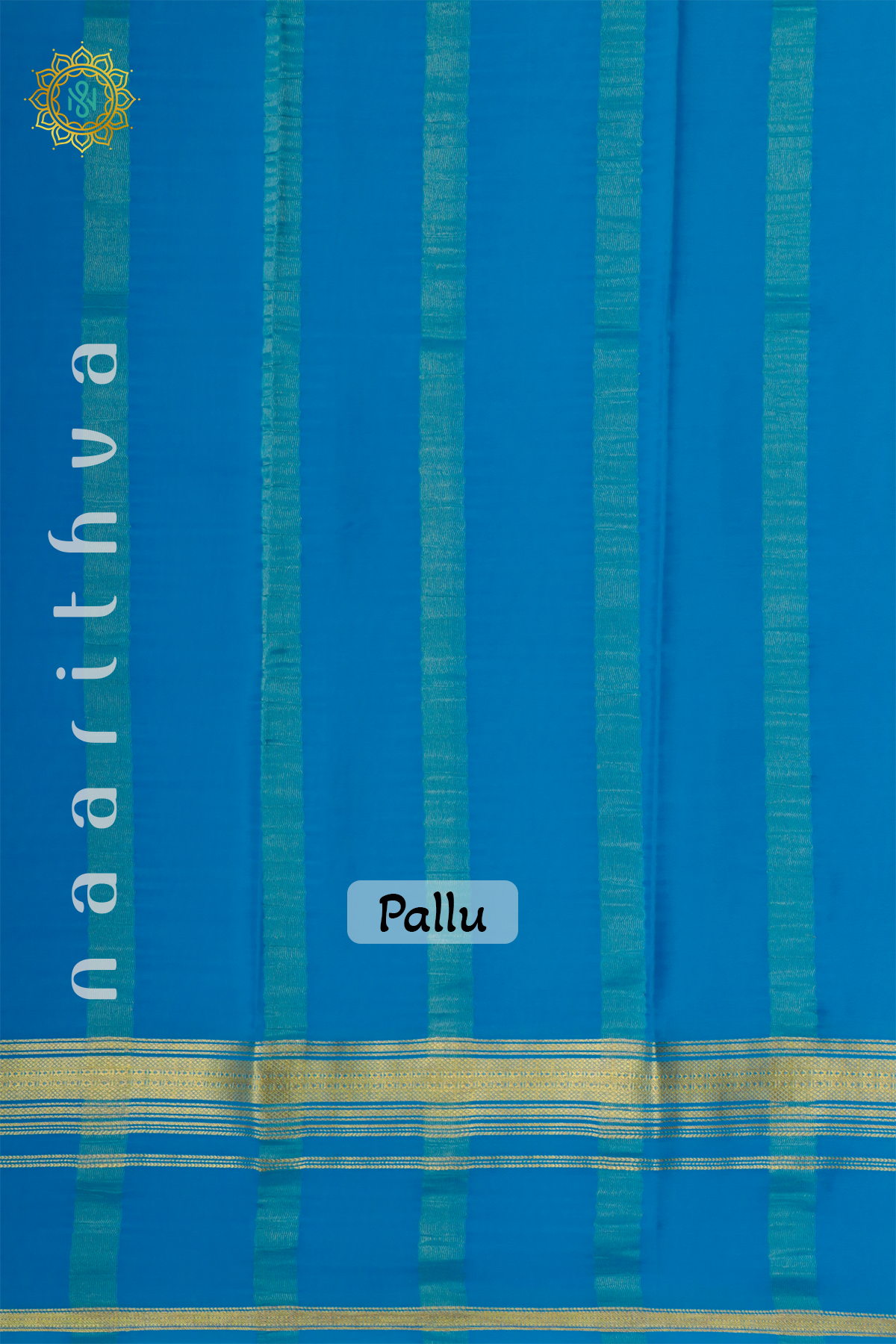 MAGENTA WITH SKY BLUE - PURE MYSORE CREPE SILK
