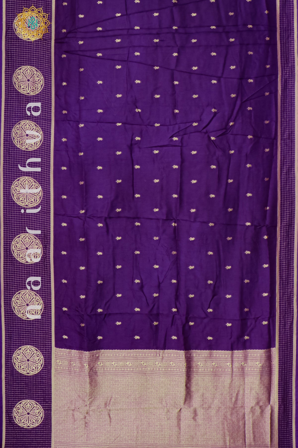 PURPLE WITH YELLOW - DOLA SILK