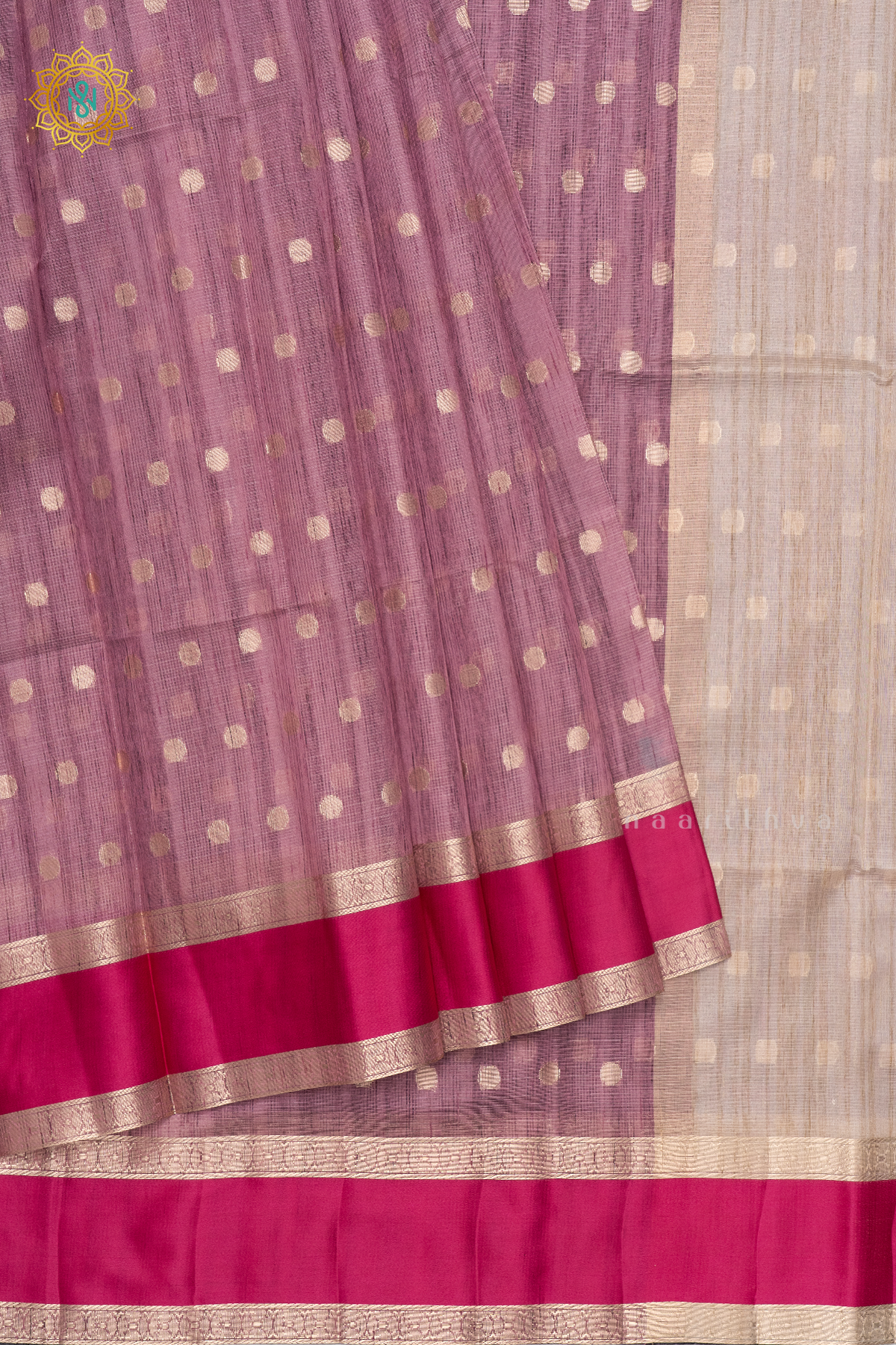 LIGHT PINK WITH RED - KOTA COTTON