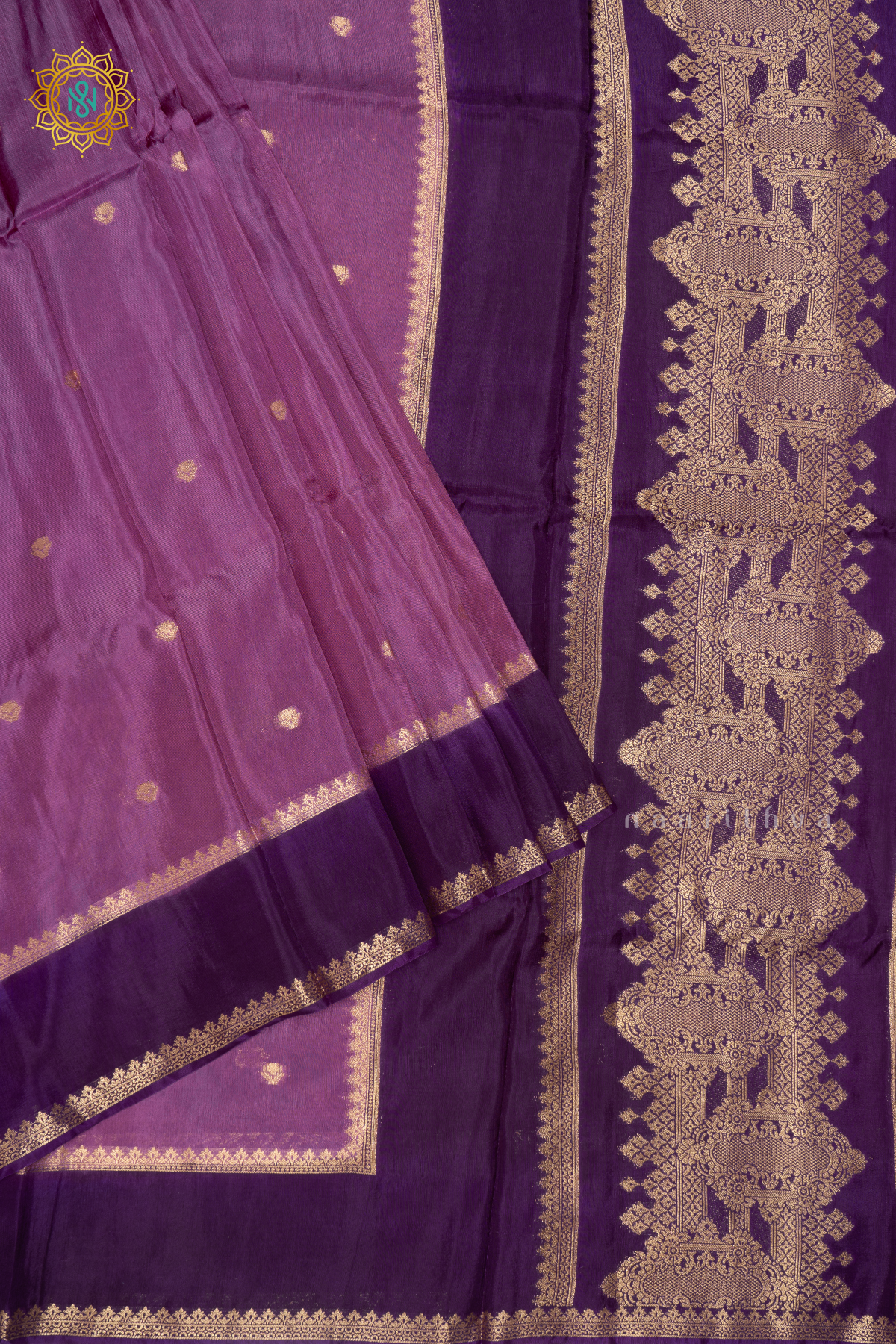 LAVENDER WITH PURPLE - DOLA SILK