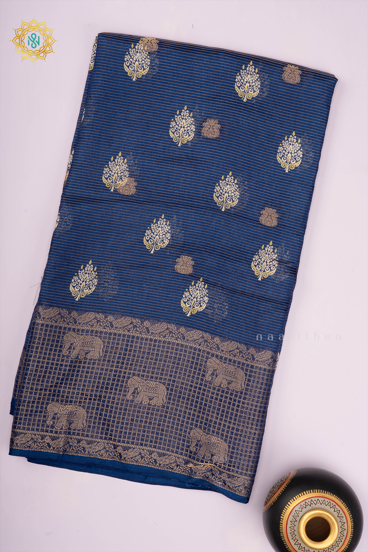 TEAL BLUE - SEMI GEORGETTE