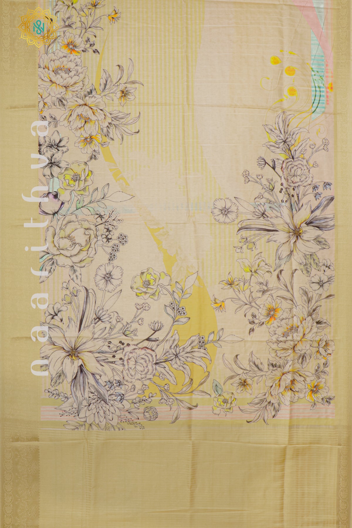 YELLOW - SEMI KOTHA CREPE