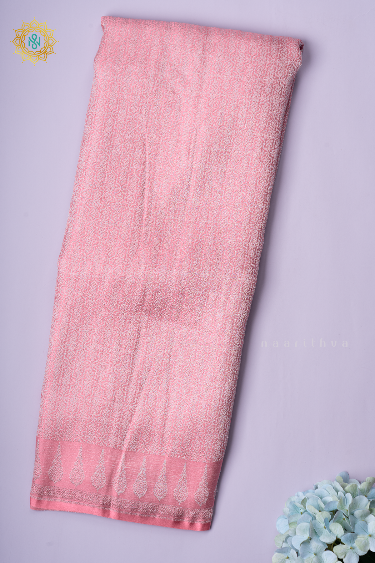 LIGHT PINK - SATIN BANARASI