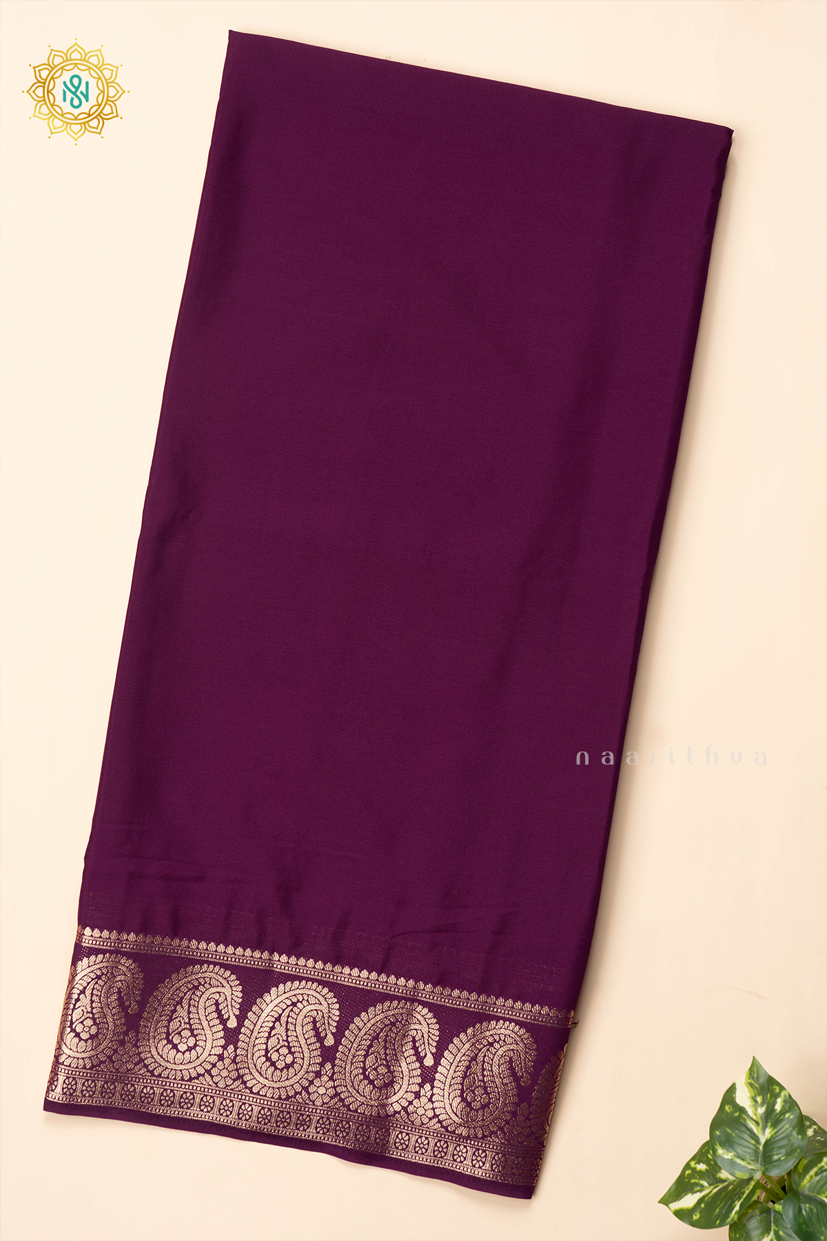 WINE - SEMI MYSORE CREPE SILK