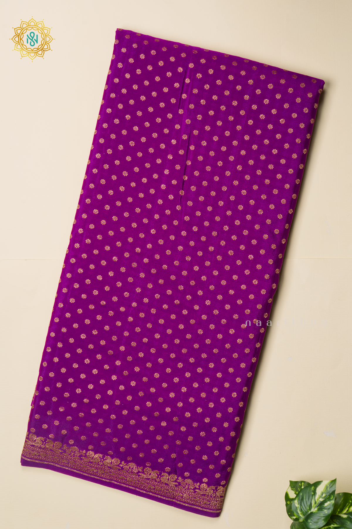 MAGENTA - PURE BANARASI CREPE