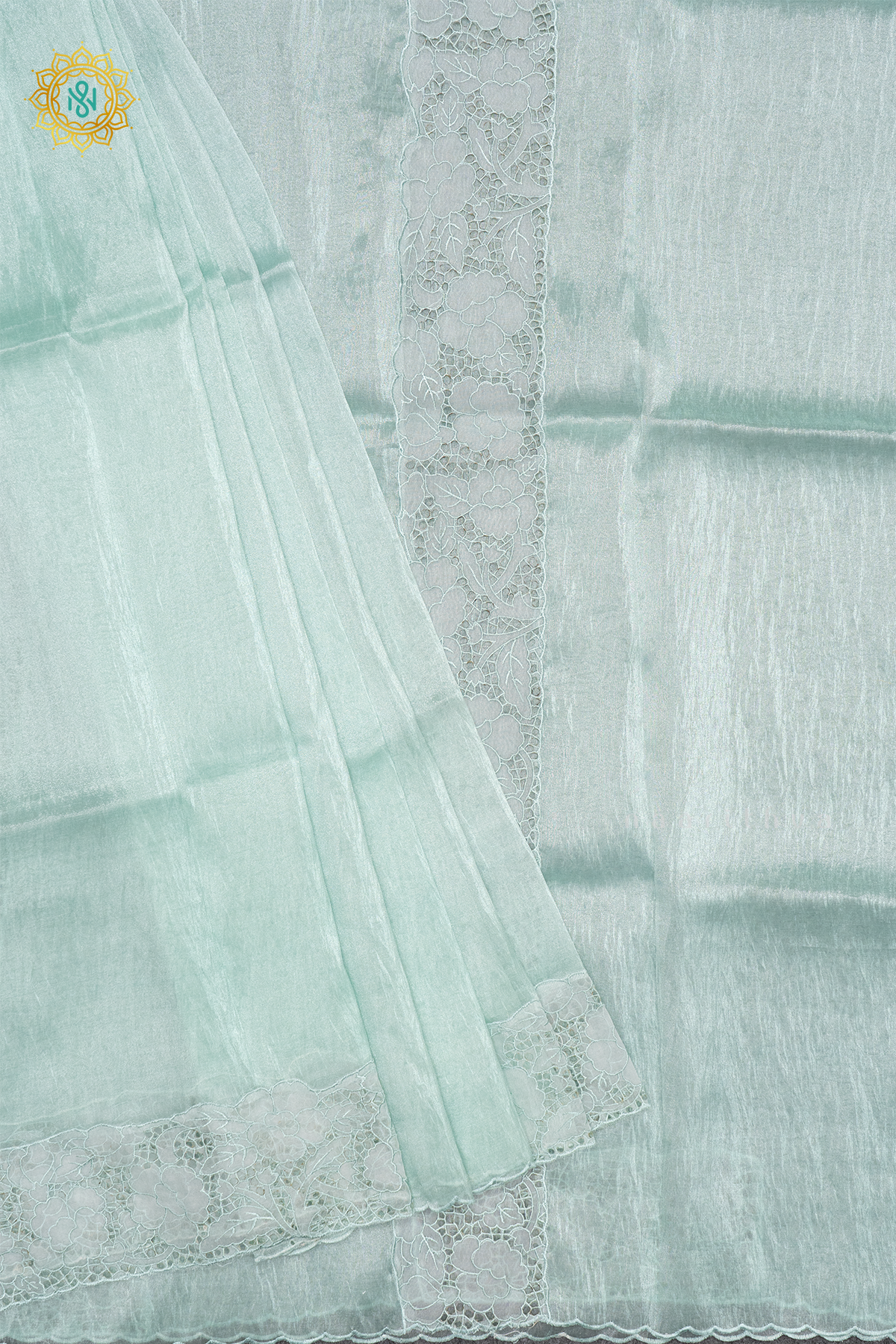 AQUA GREEN - TISSUE ORGANZA