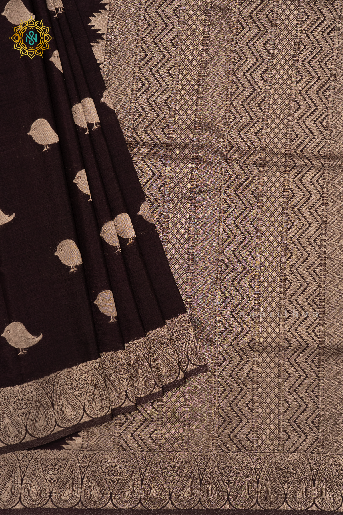 BROWN - CHANDERI SILK COTTON