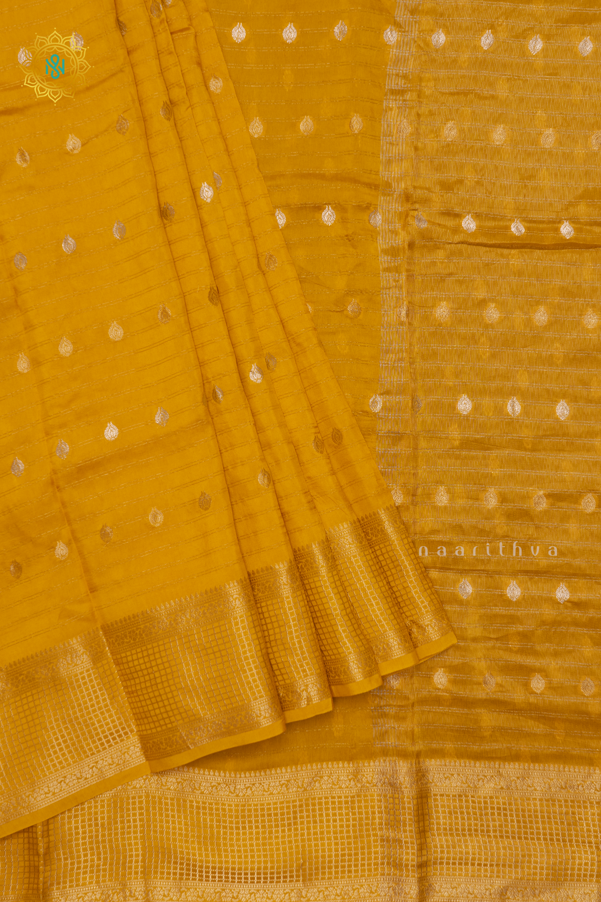 YELLOW WITH PURPLE - DOLA SILK