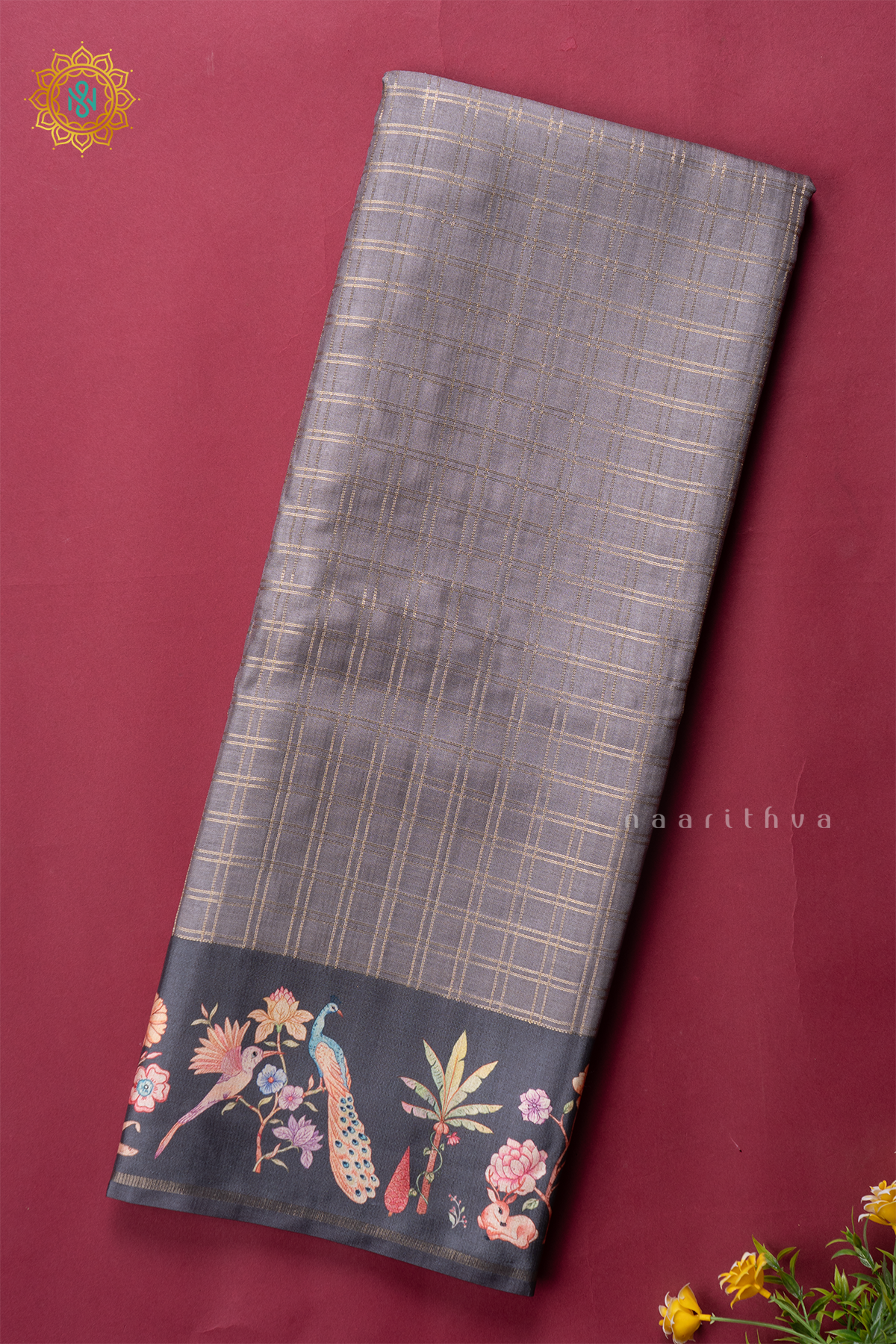 GREY WITH ELEPHANT GREY - SEMI TUSSAR