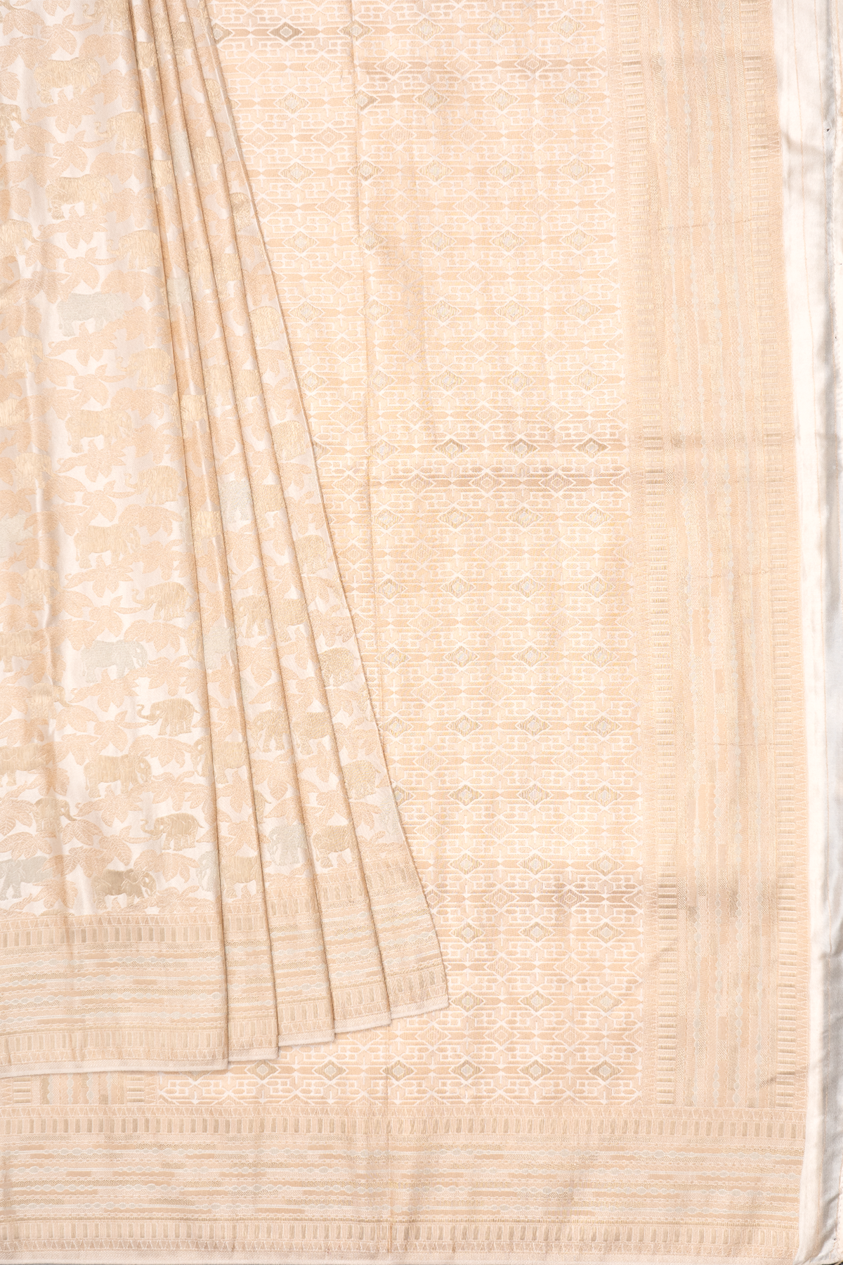 WHITE - SEMI KATAN BANARASI