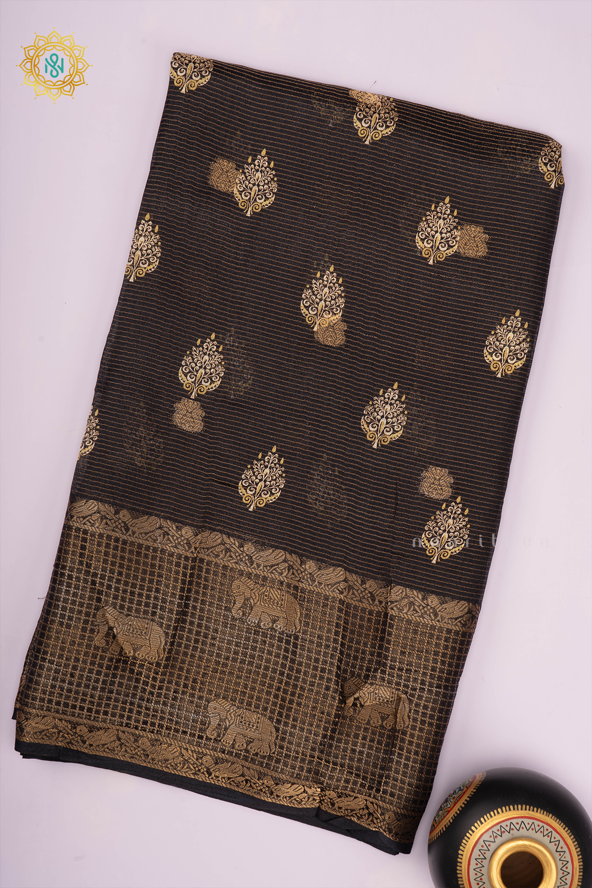 BLACK - SEMI GEORGETTE