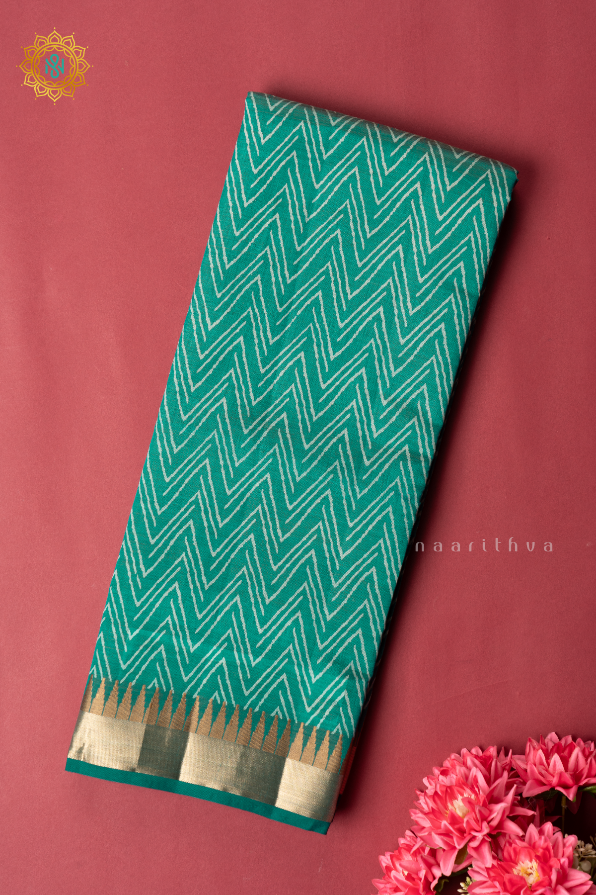 AQUA BLUE - SEMI TUSSAR SILK