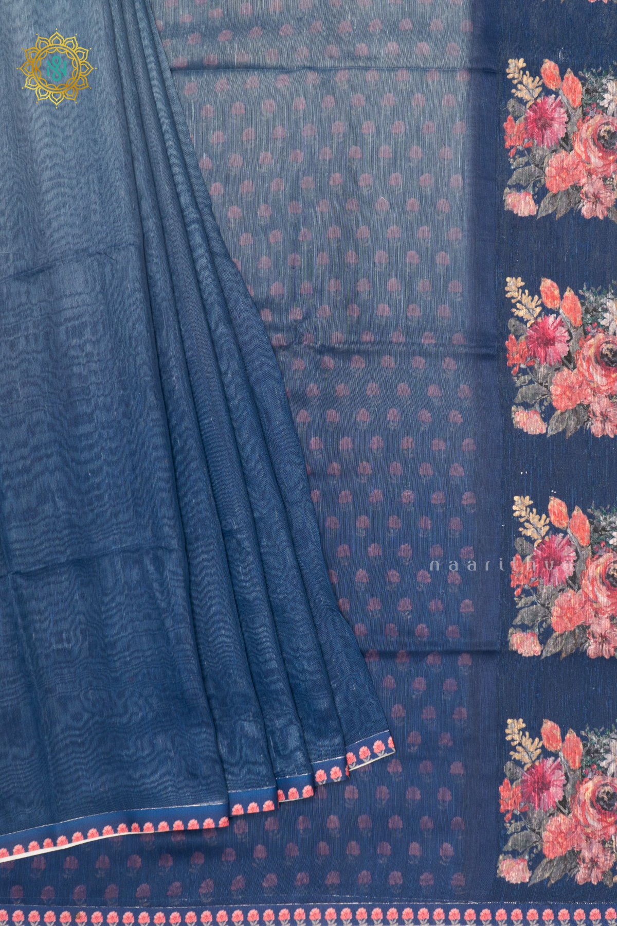 DUAL SHADE OF BLUE - LINEN BY COTTON