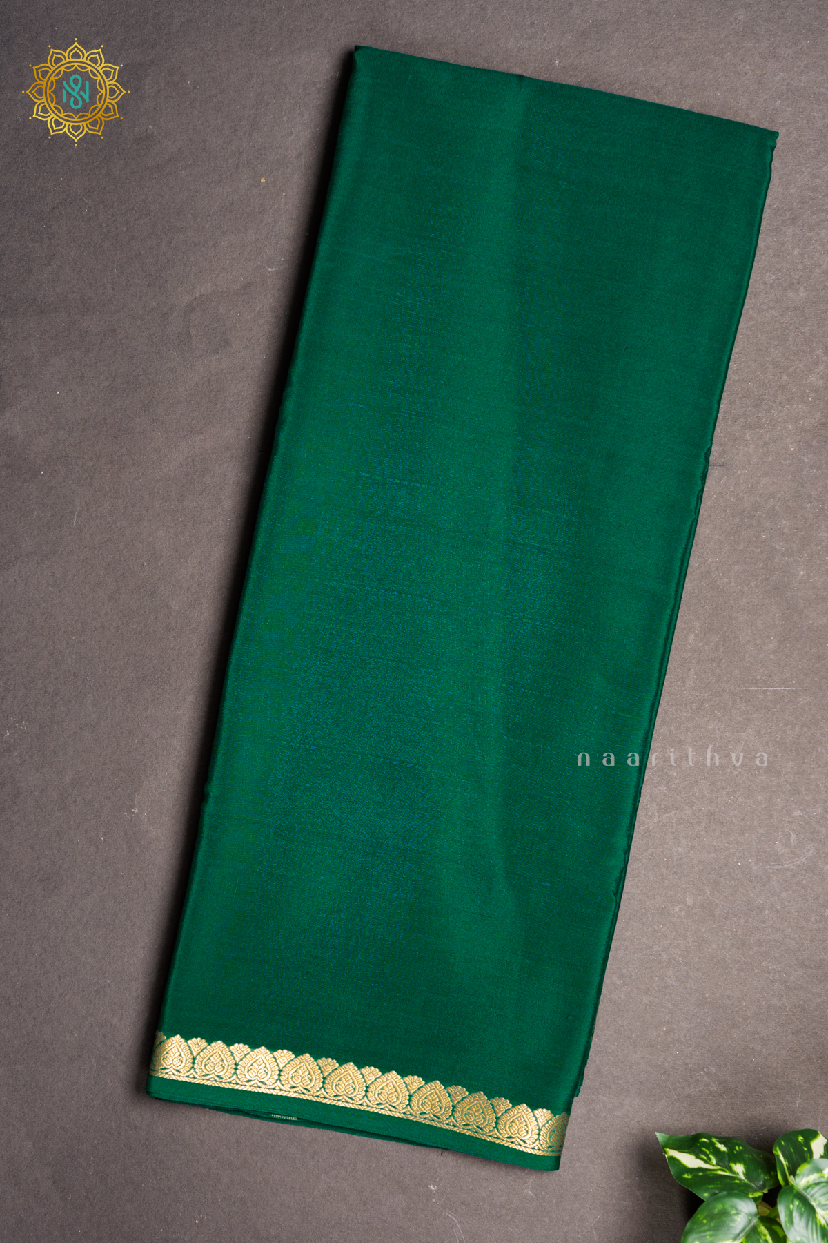 GREEN - PURE MYSORE CREPE SILK