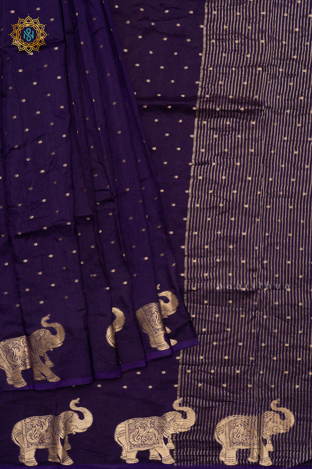 PURPLE WITH YELLOW - DOLA SILK