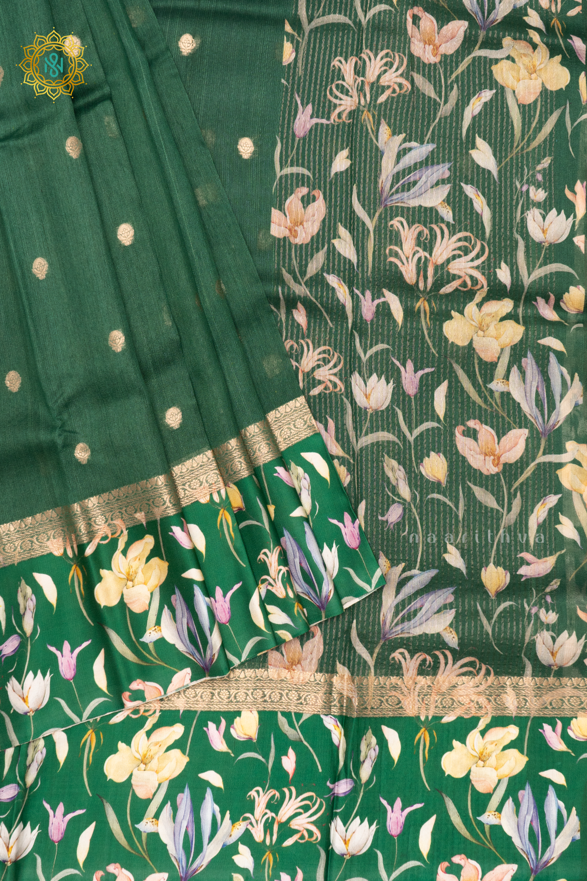 GREEN - PURE TUSSAR SILK