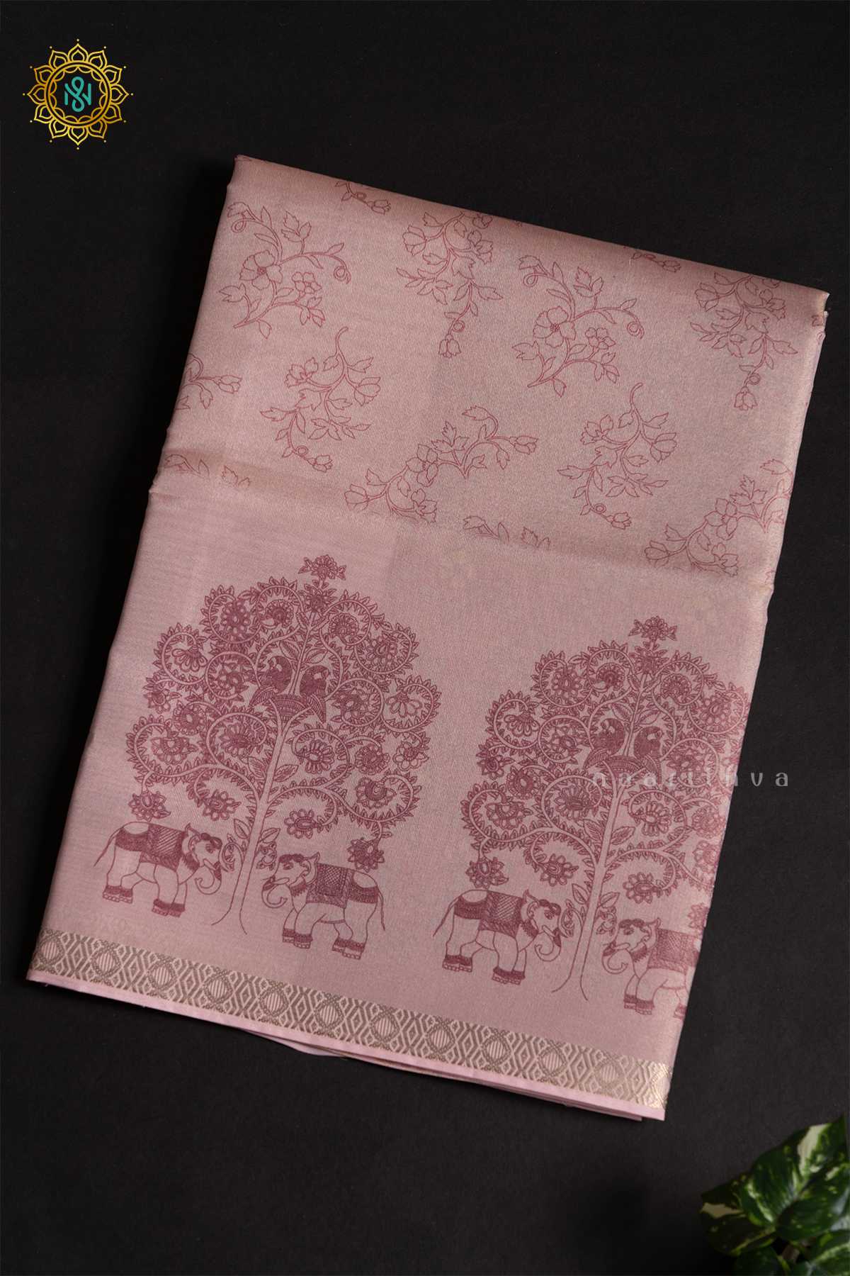 PEACH WITH BROWN - SEMI TISSUE