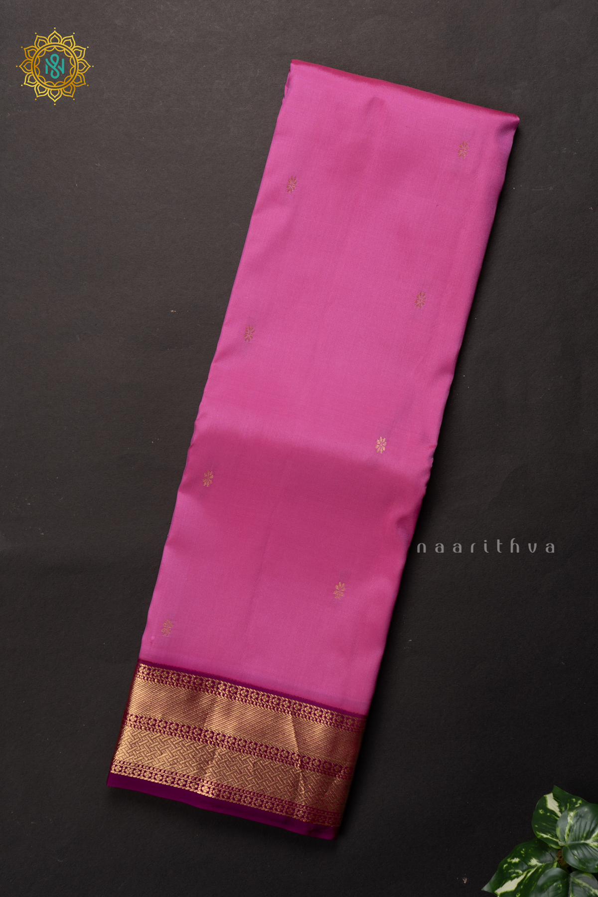 LIGHT PINK WITH MAGENTA - PURE KANJIVARAM SILK