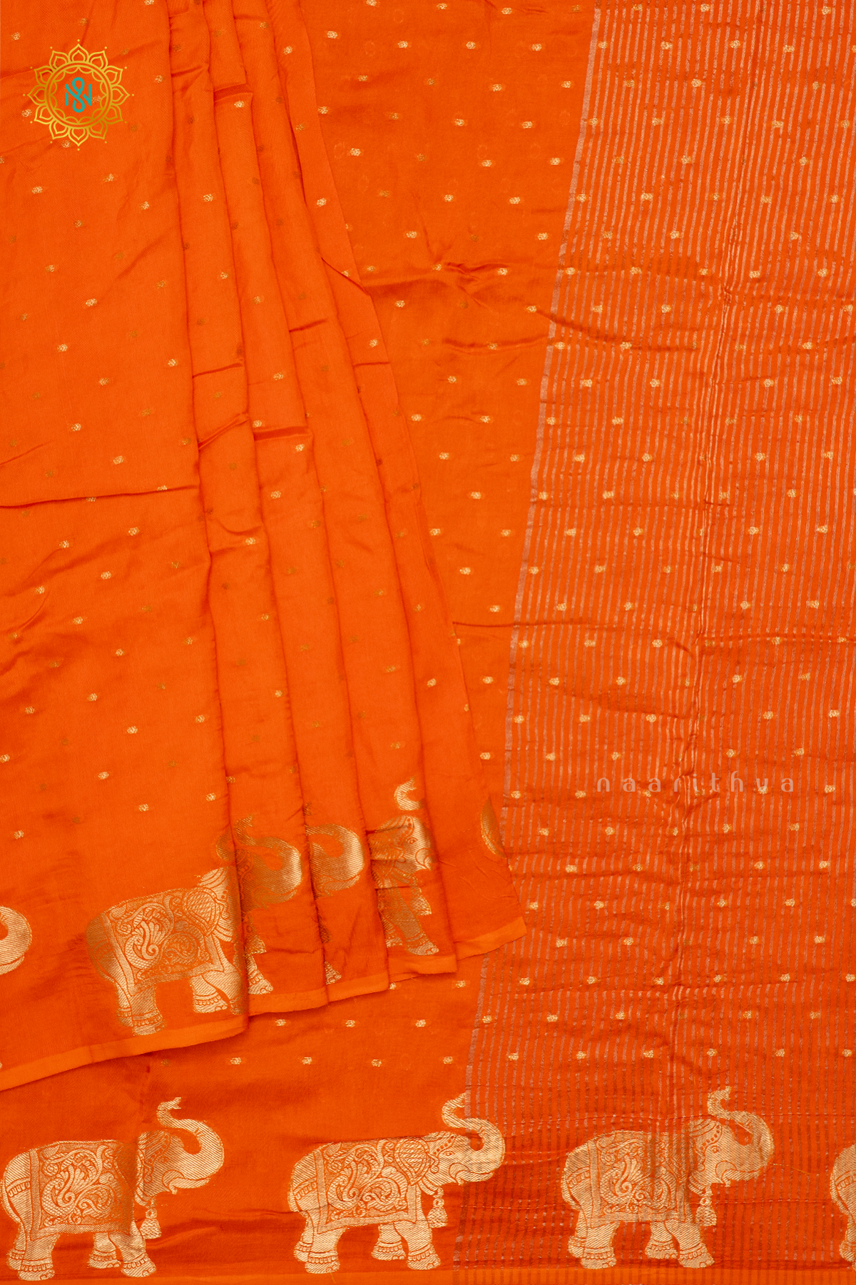 ORANGE WITH PINK - DOLA SILK