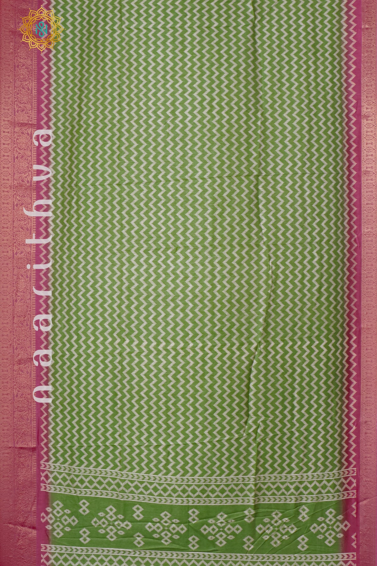 GREEN WITH PINK - BUTTER CREPE