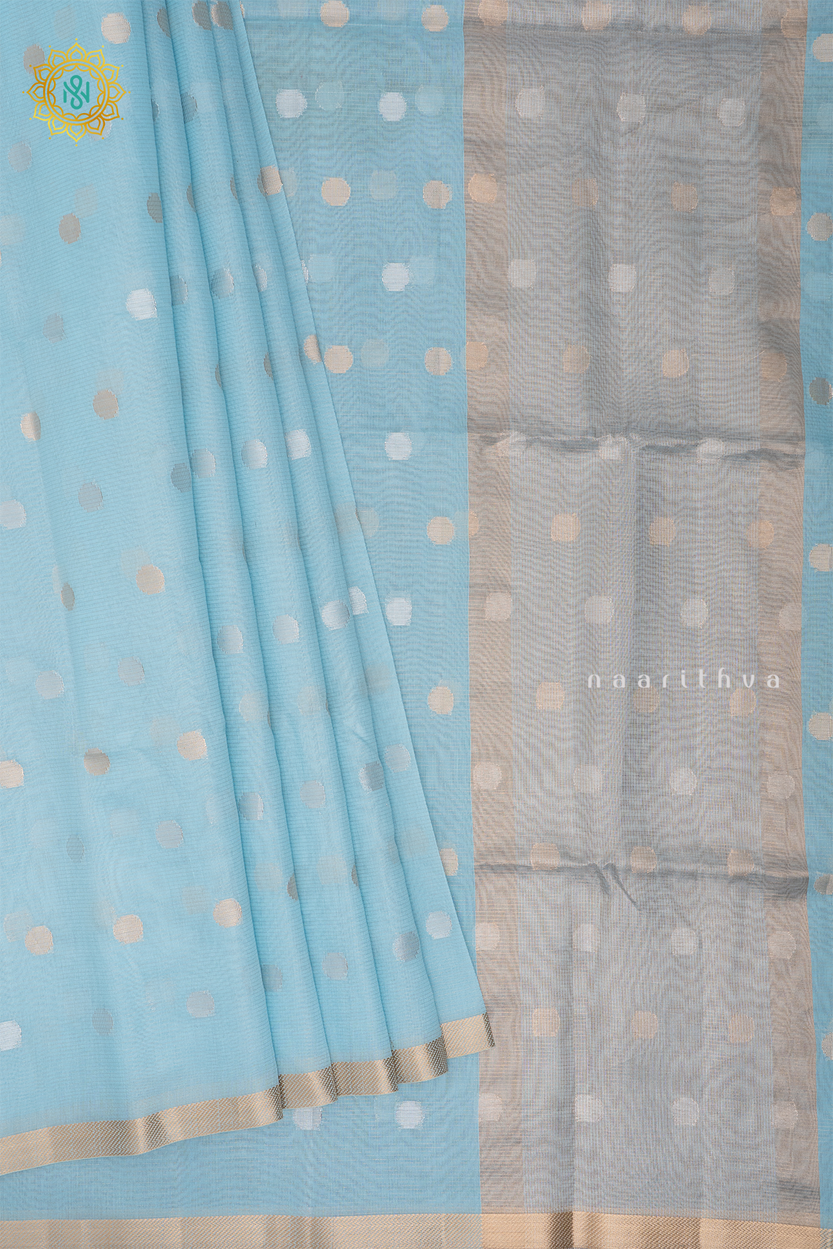 SKY BLUE - SILK COTTON