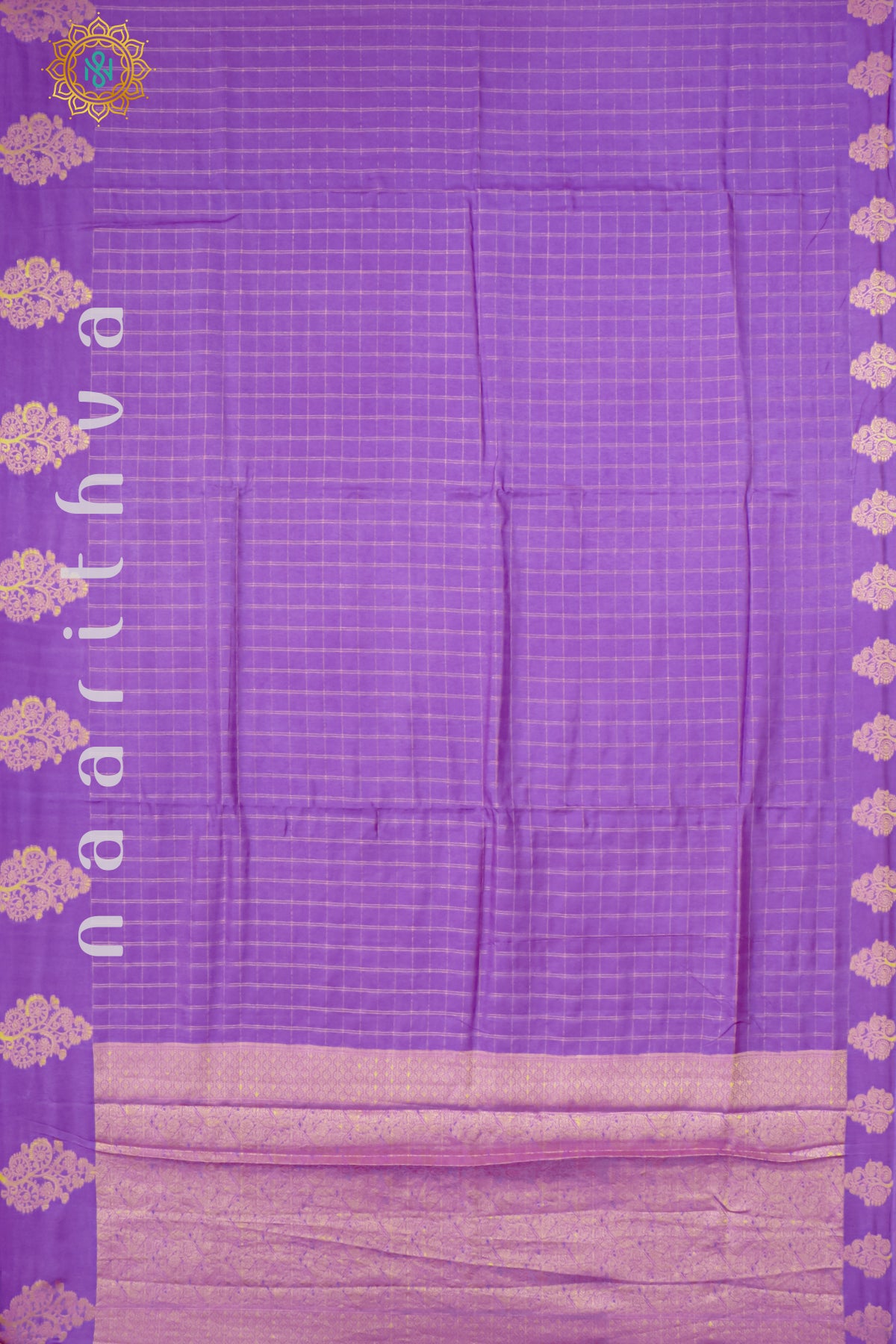 LAVENDER WITH MAGENTA - DOLA SILK