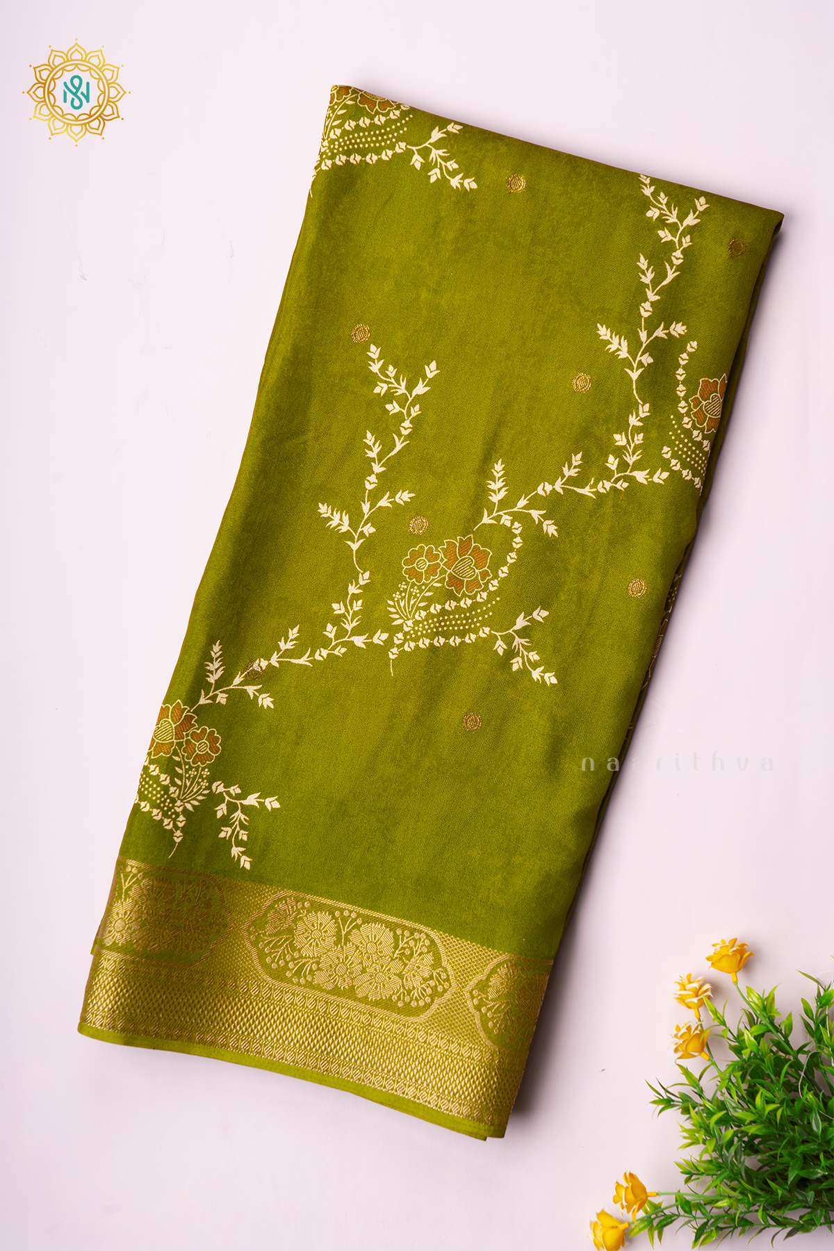 PARROT GREEN - SEMI GEORGETTE