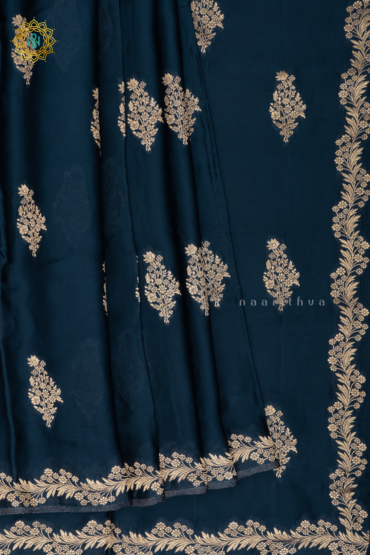 PEACOCK BLUE - SATIN ORGANZA