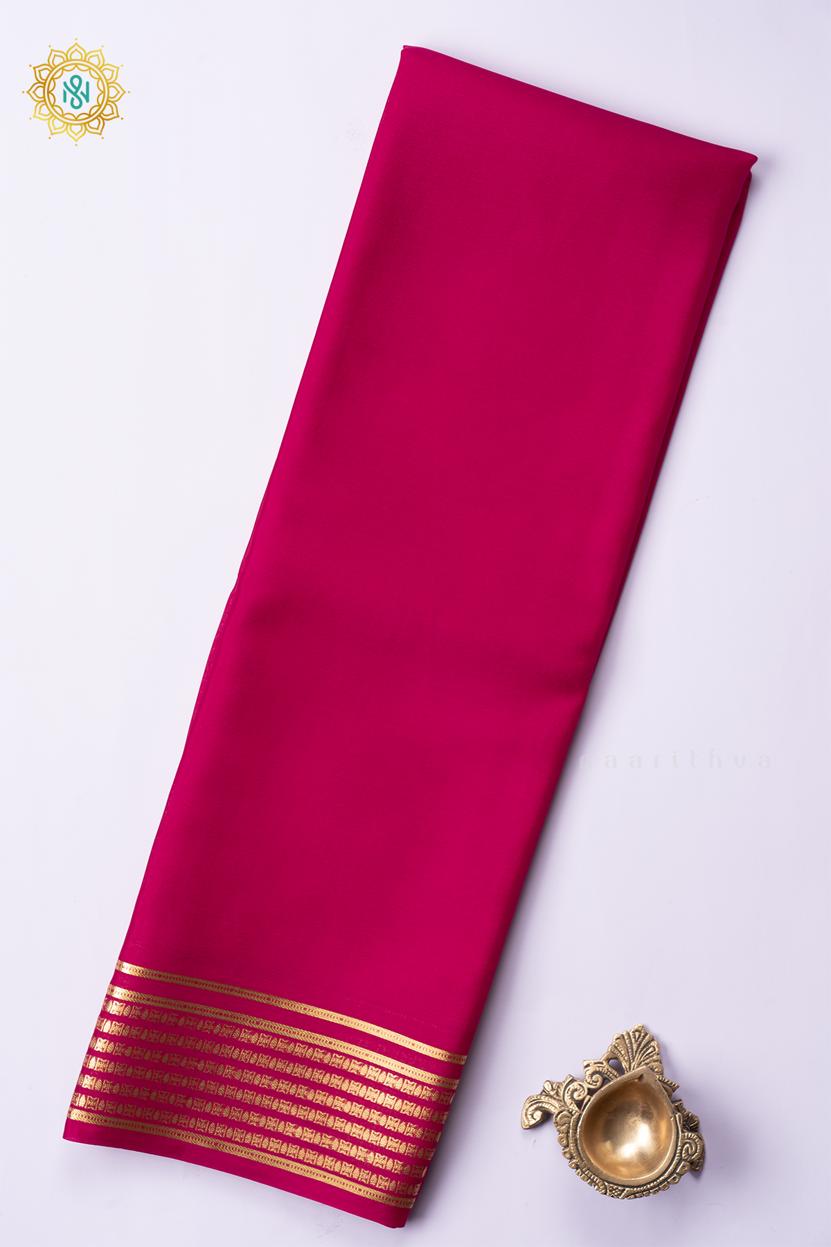 RANI PINK - PURE MYSORE CREPE SILK