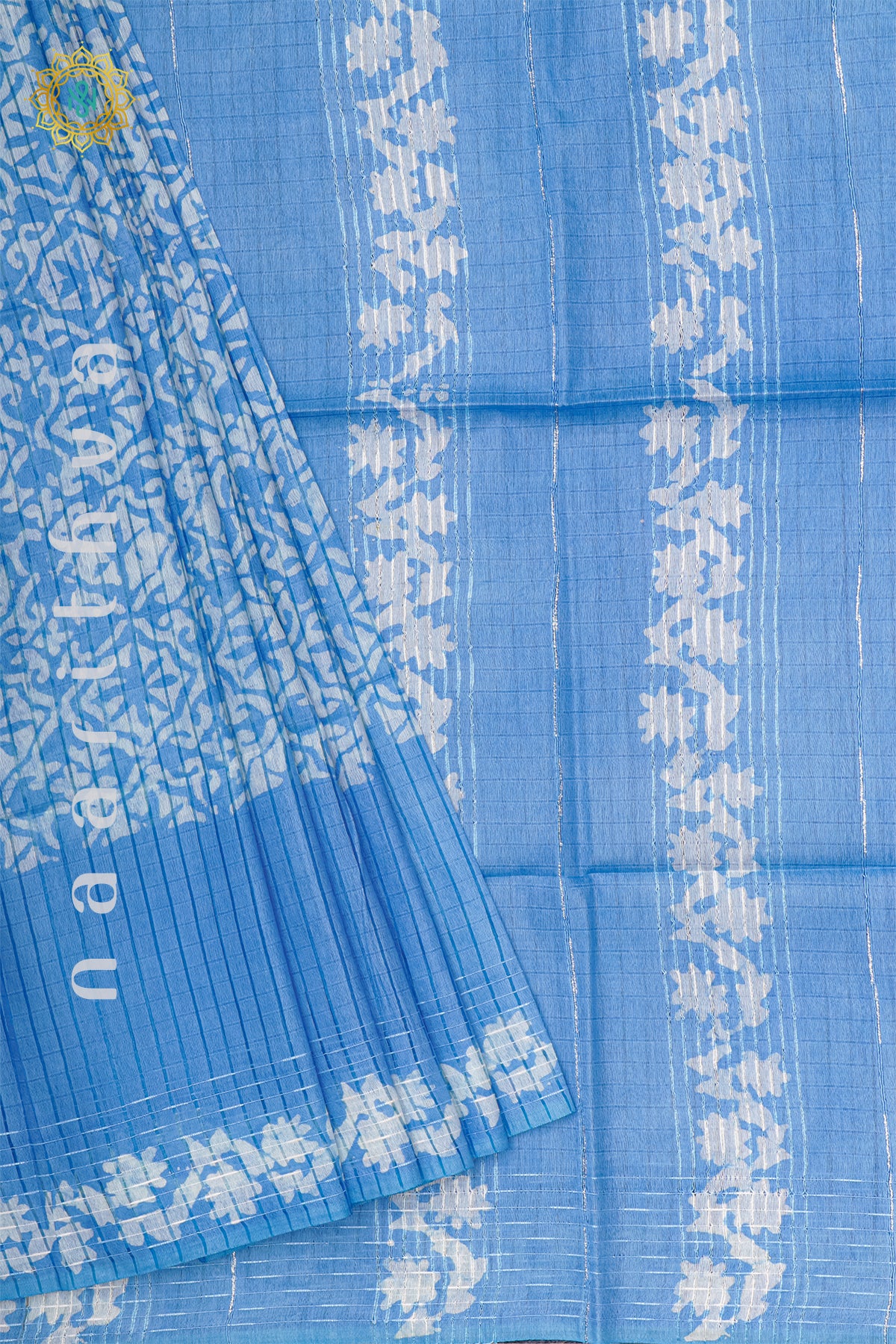 AQUA BLUE - SLUB COTTON