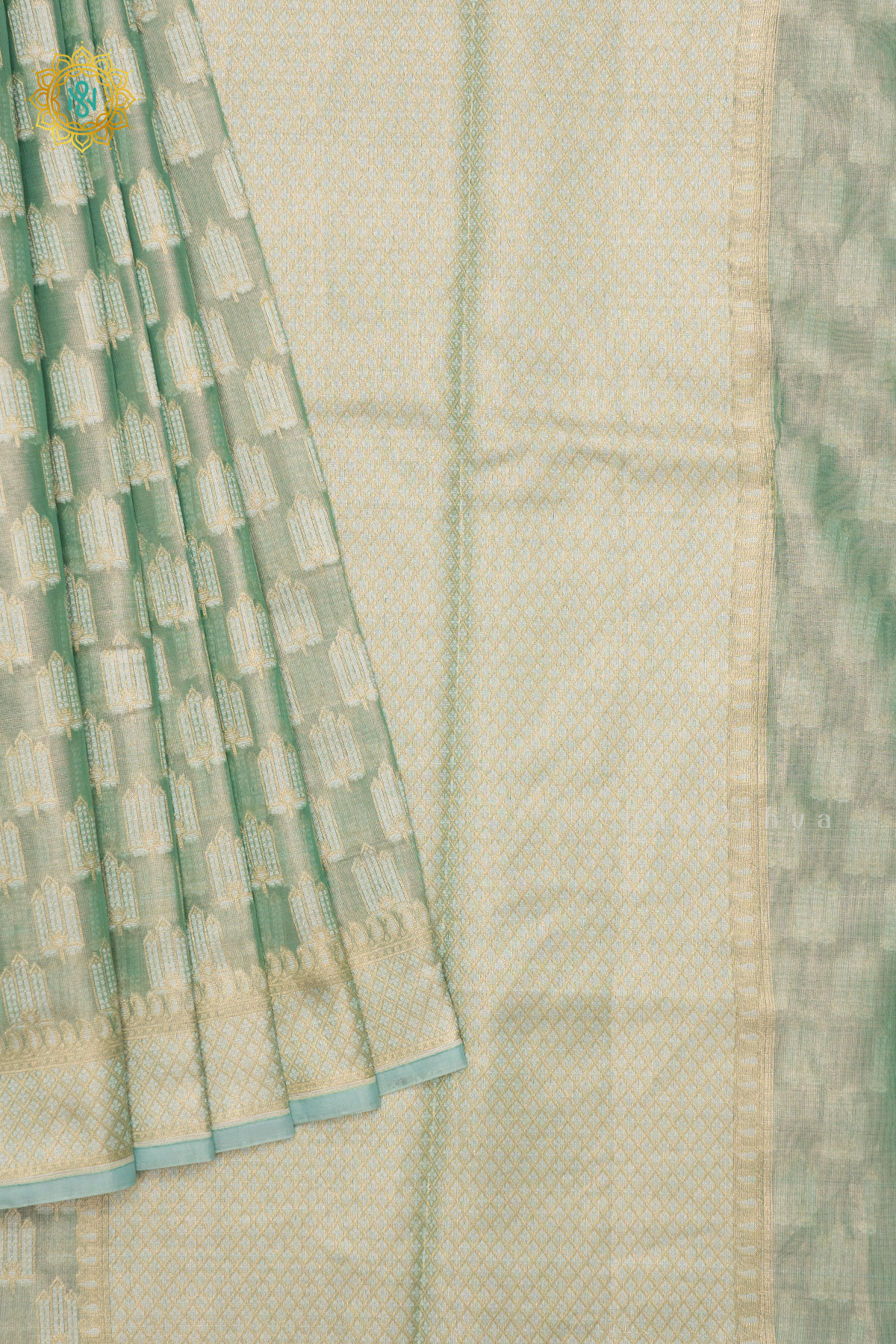 AQUA GREEN - TISSUE ORGANZA