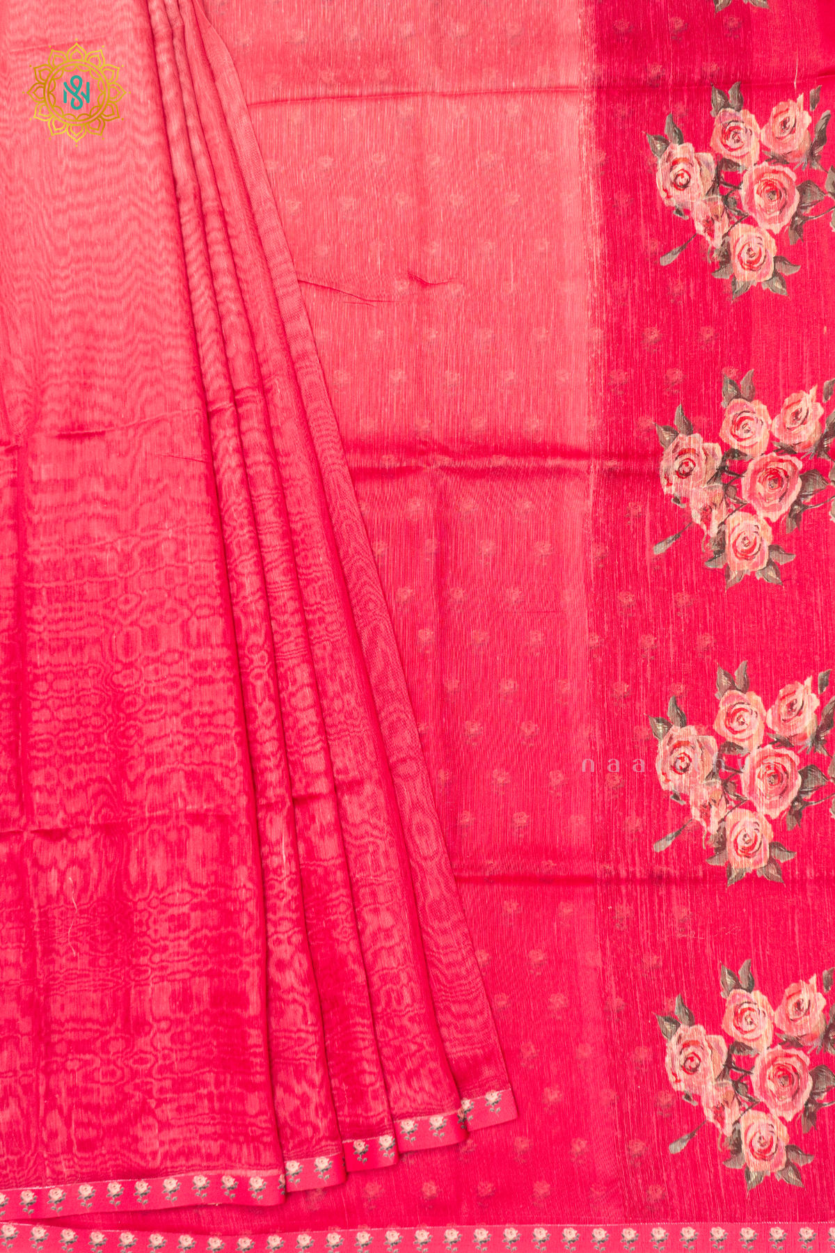 DUAL SHADE OF PINK - LINEN BY COTTON
