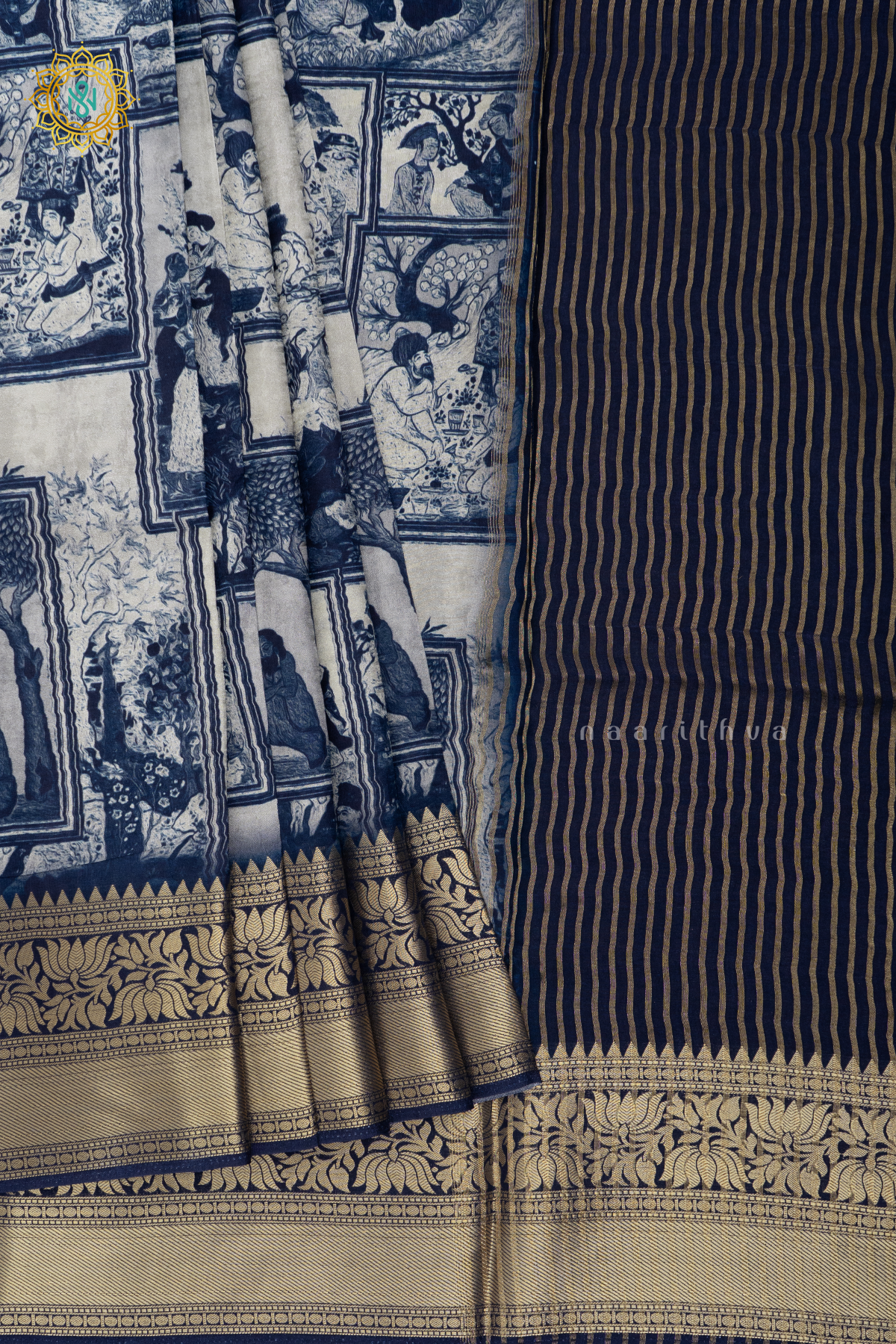 INDIGO - SEMI CREPE SILK