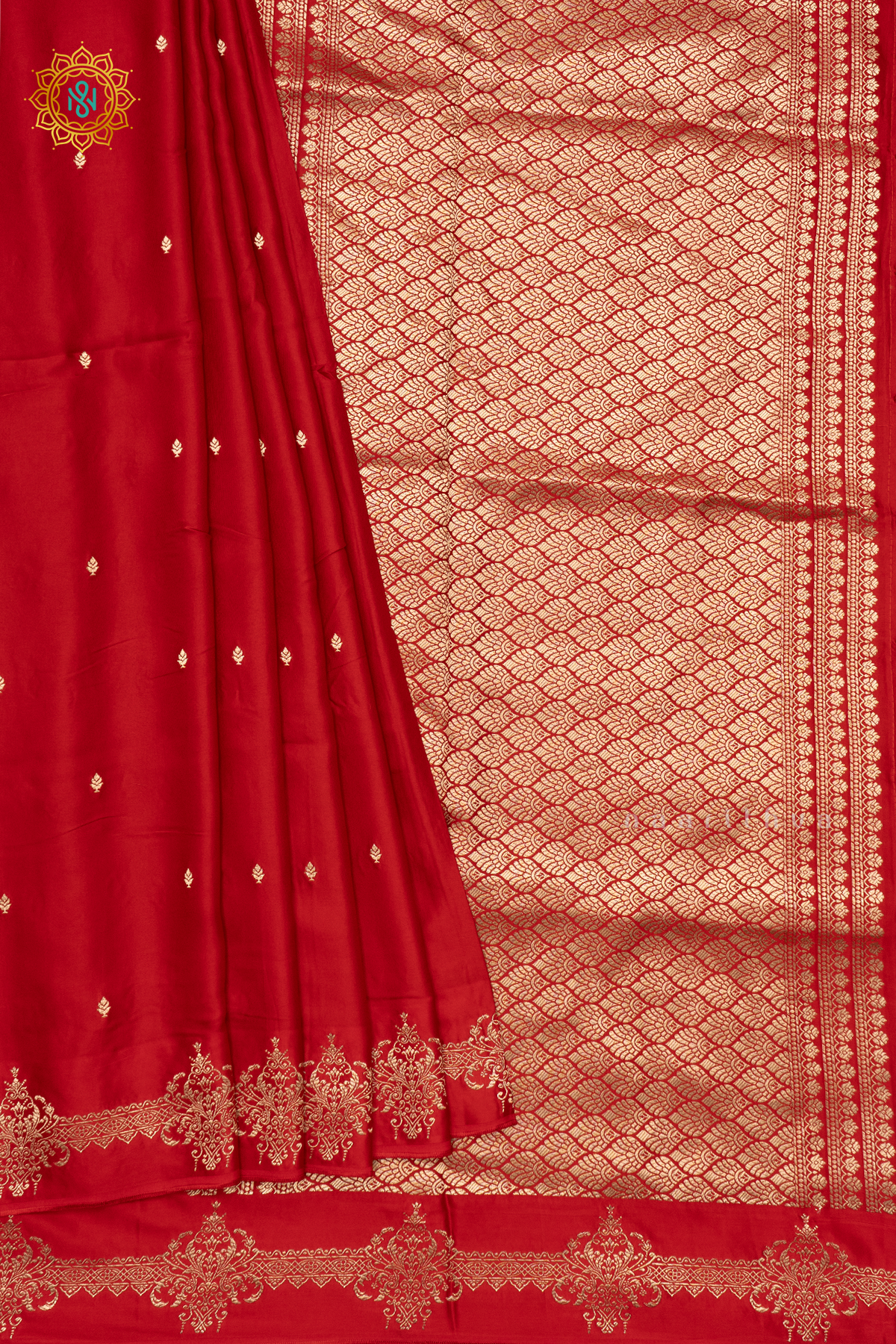 RED - SATIN BANARAS