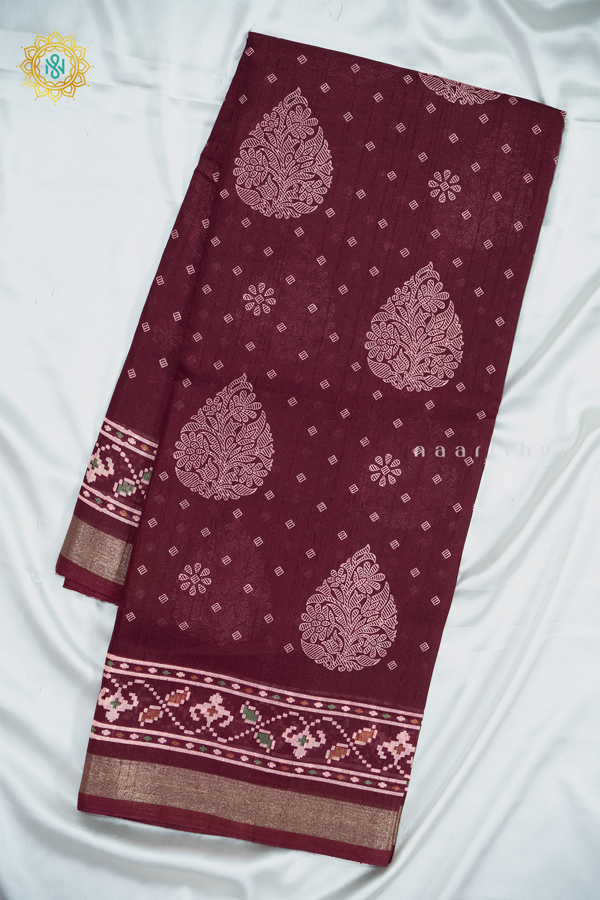 MAROON - JUTE COTTON
