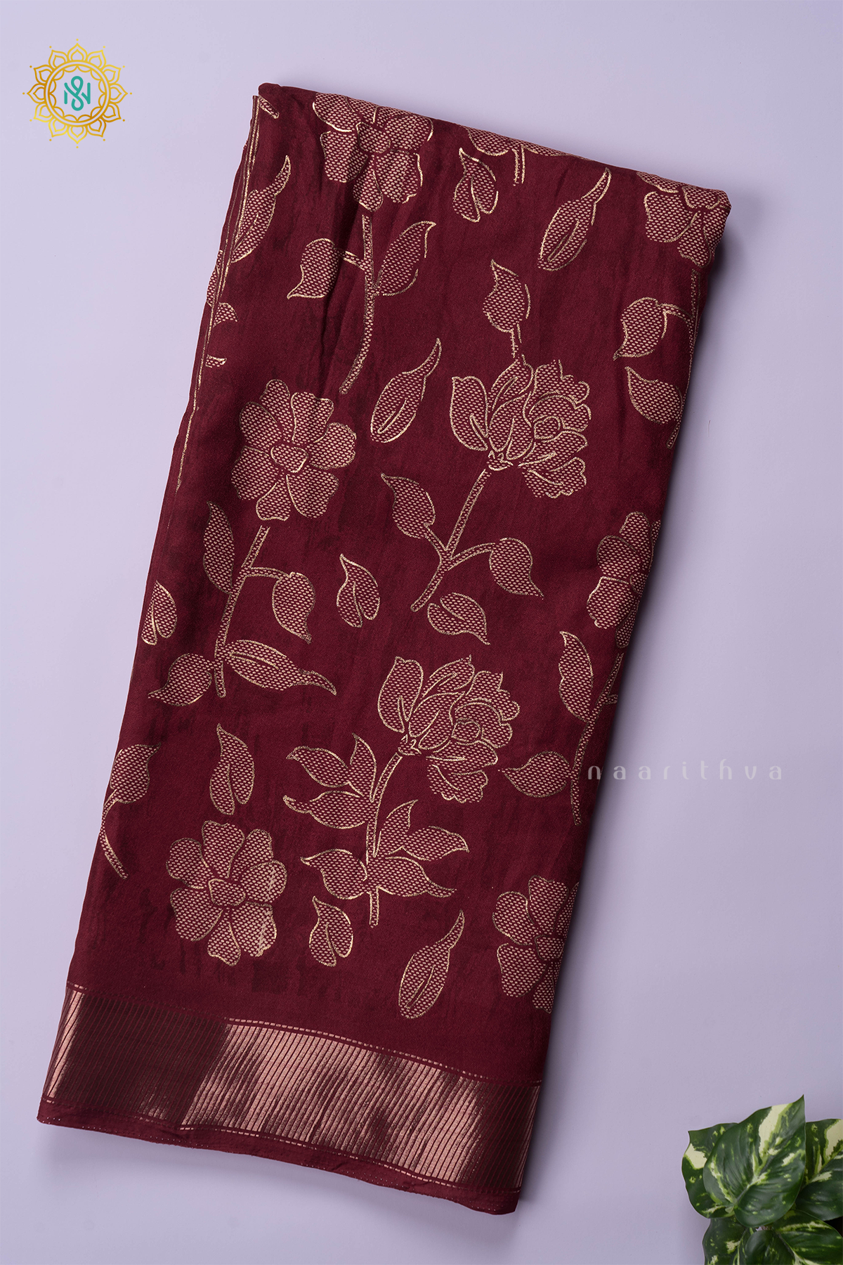 MAROON - SEMI GEORGETTE