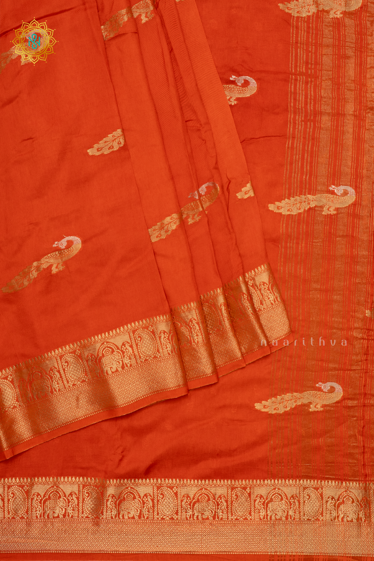 ORANGE WITH PINK - DOLA SILK