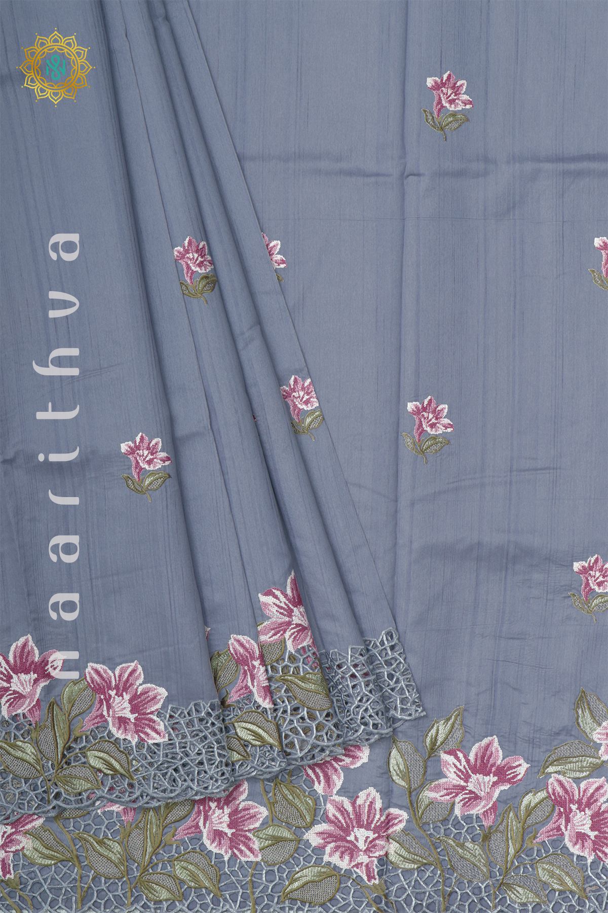 BLUE - SEMI TUSSAR SILK