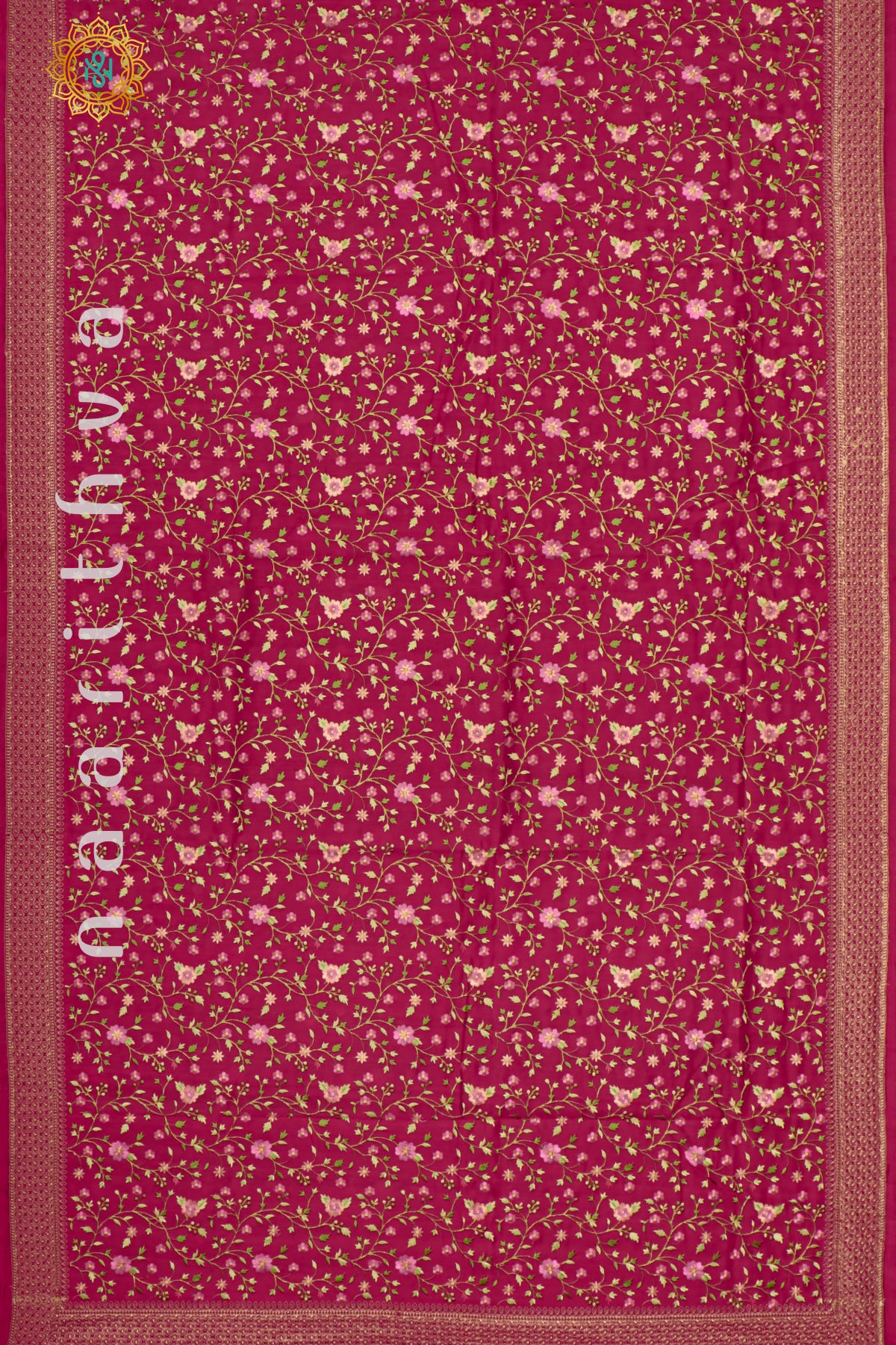 PINK - SEMI TUSSAR SILK WITH EMBROIDERY